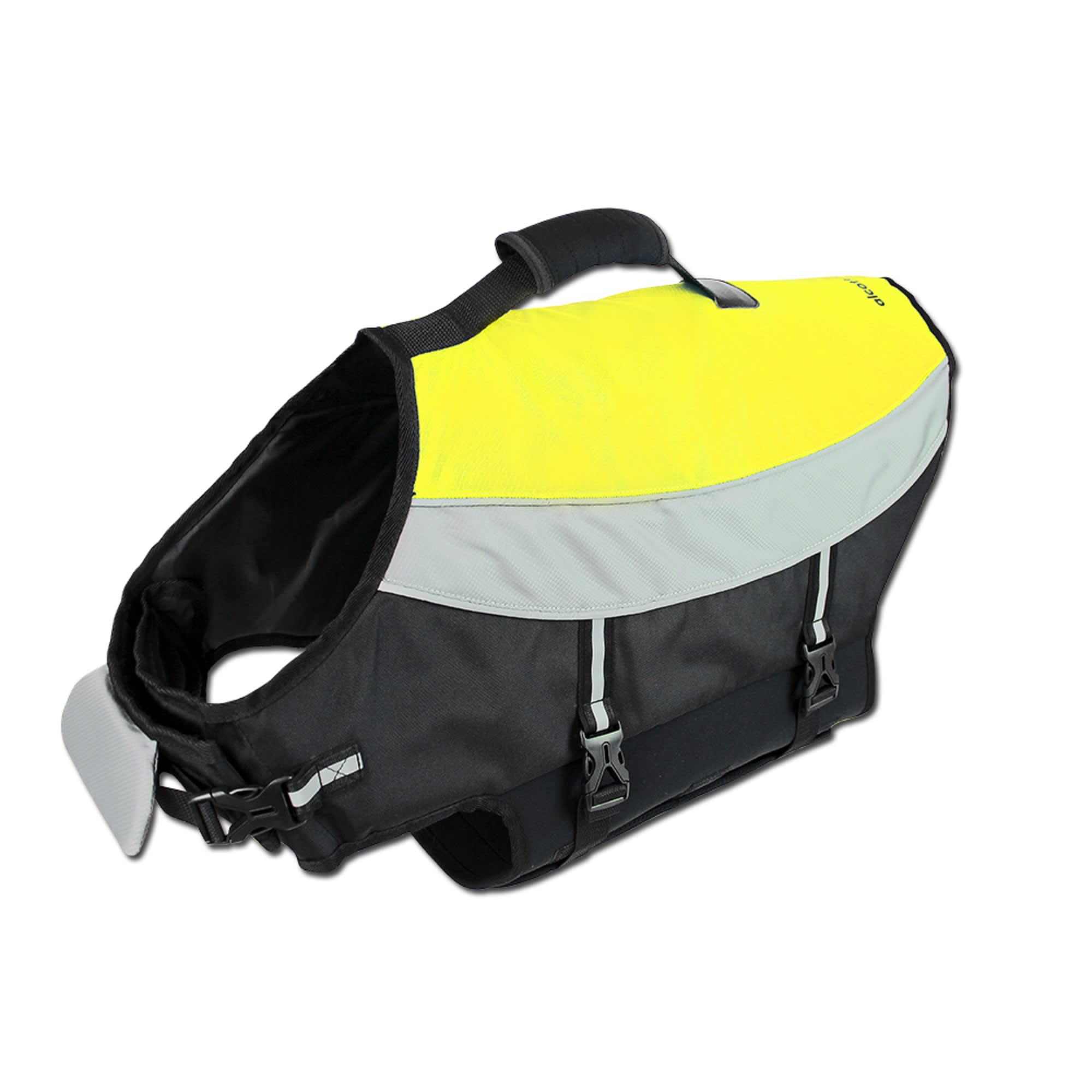 alcott Neon Yellow Water Adventure Dog Jacket, X-Large