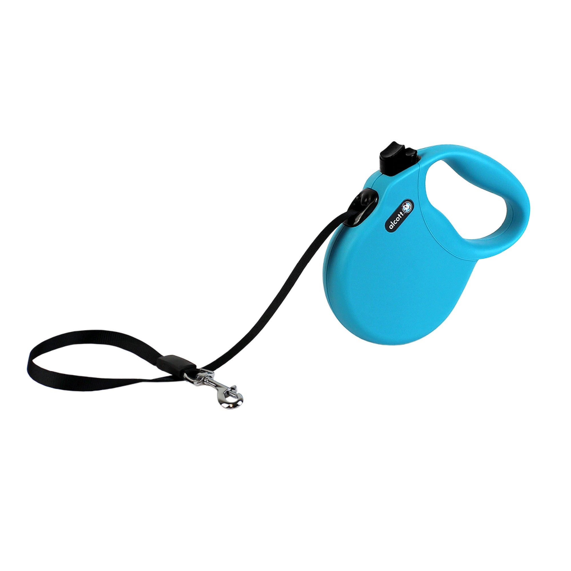 alcott Blue Wanderer Retractable Dog Leash for Dogs Up To 45 lbs.