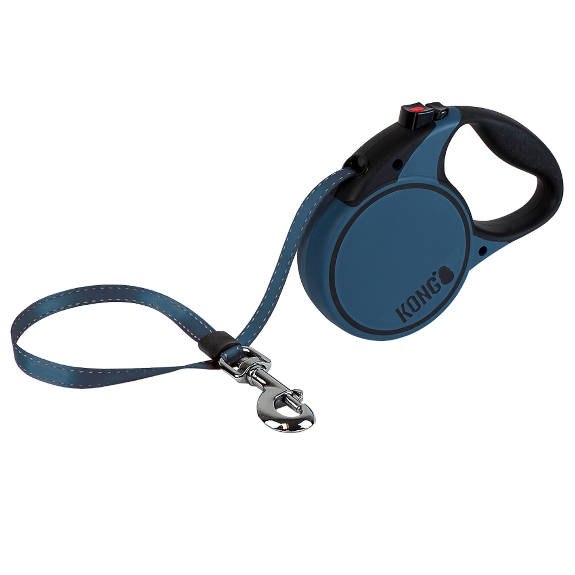KONG Blue Terrain Retractable Dog Leash for Dogs Up To 110 lbs.