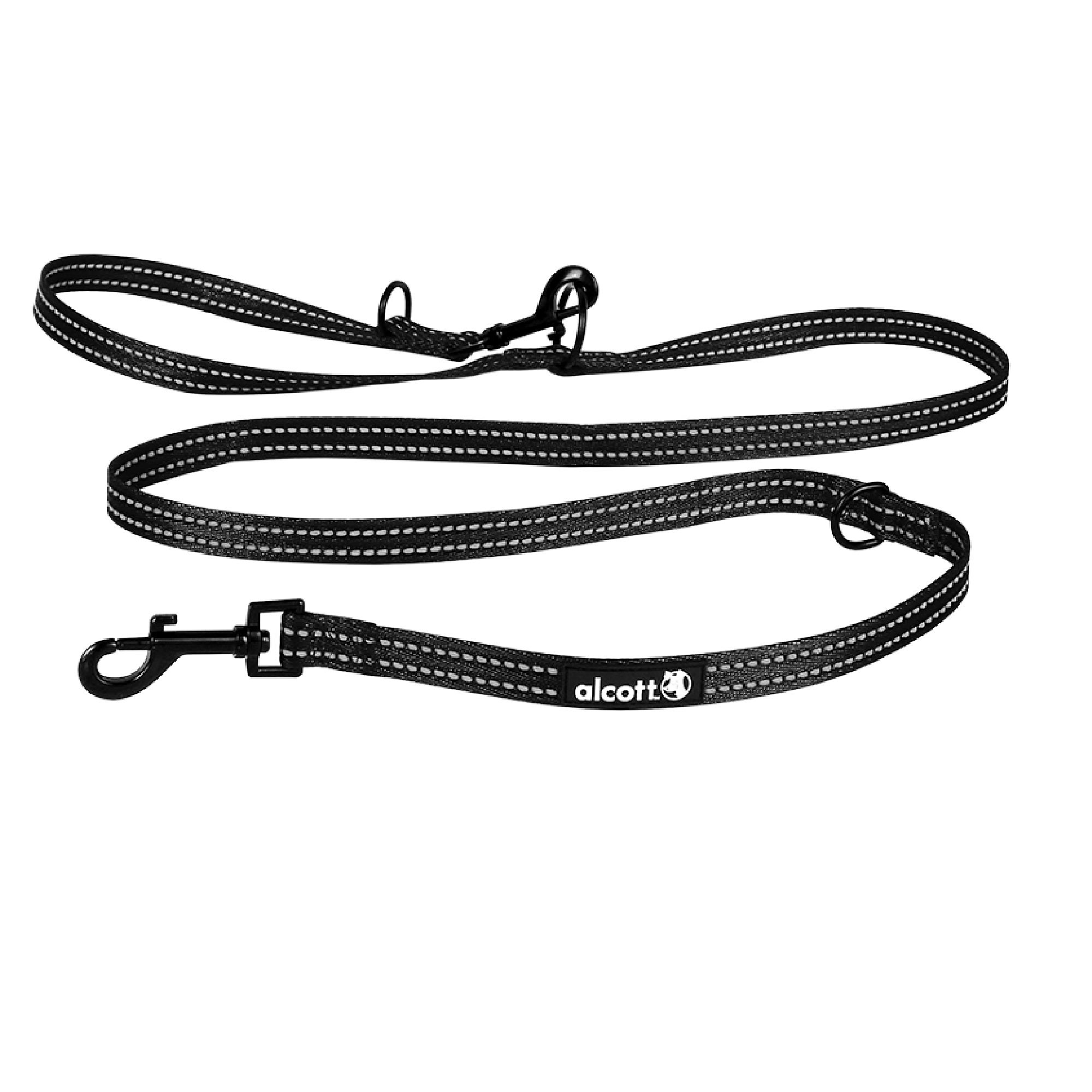 alcott-black-adjustable-dog-leash-70-l-medium-petco