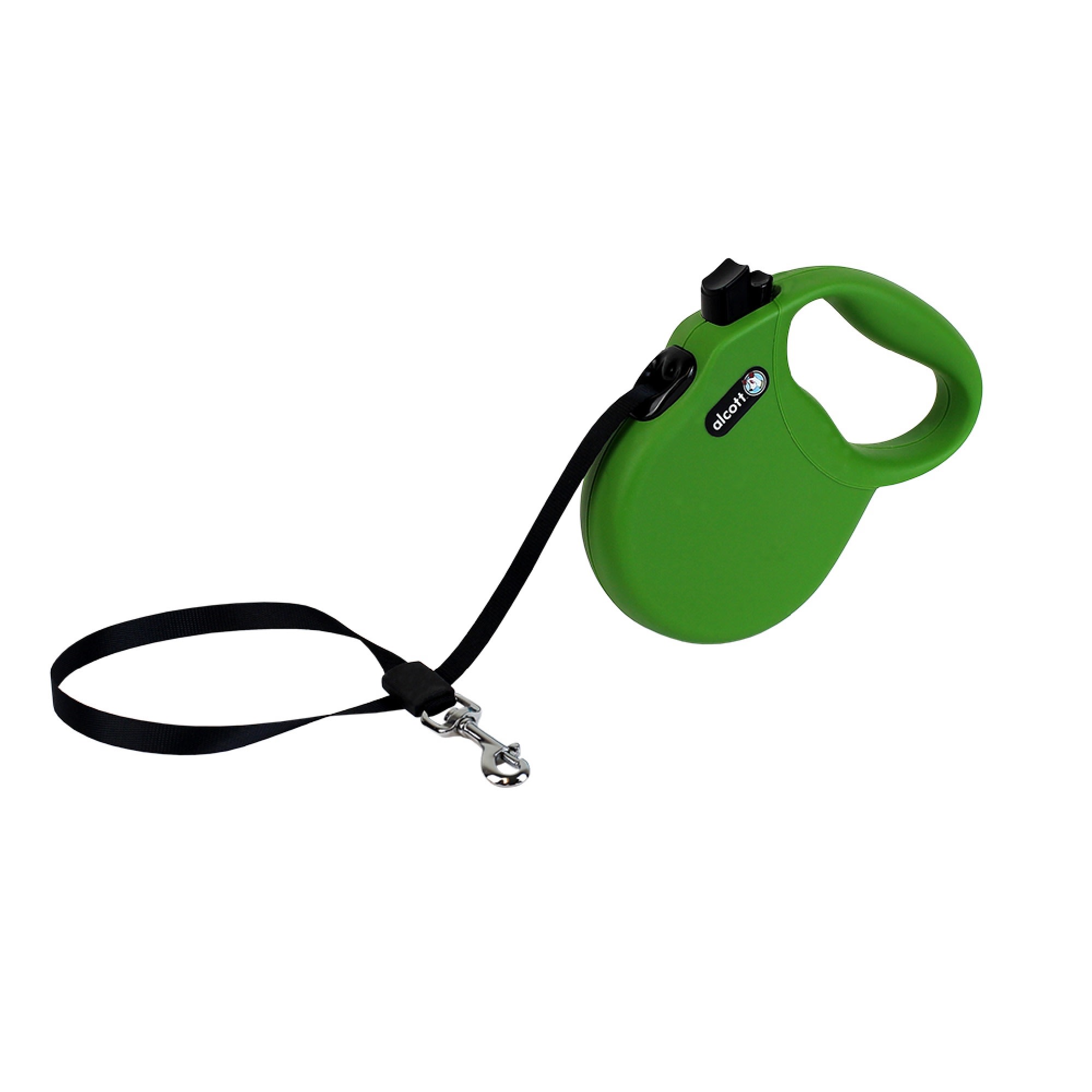 alcott Green Wanderer Retractable Dog Leash for Dogs Up To 45 lbs.