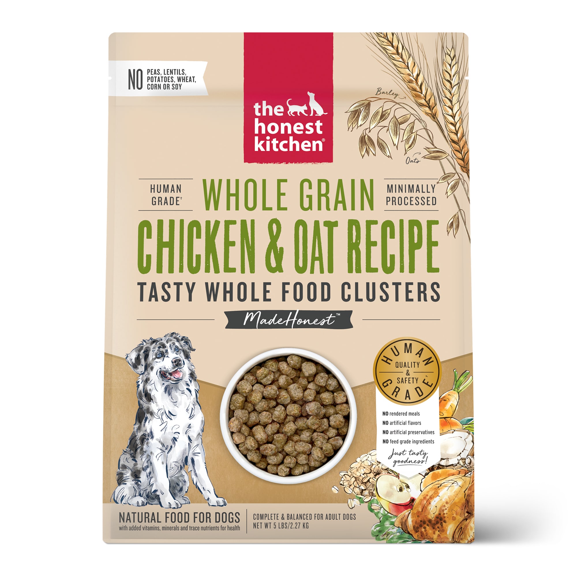 The Honest Kitchen Whole Food Clusters Whole Grain Chicken & Oat ...