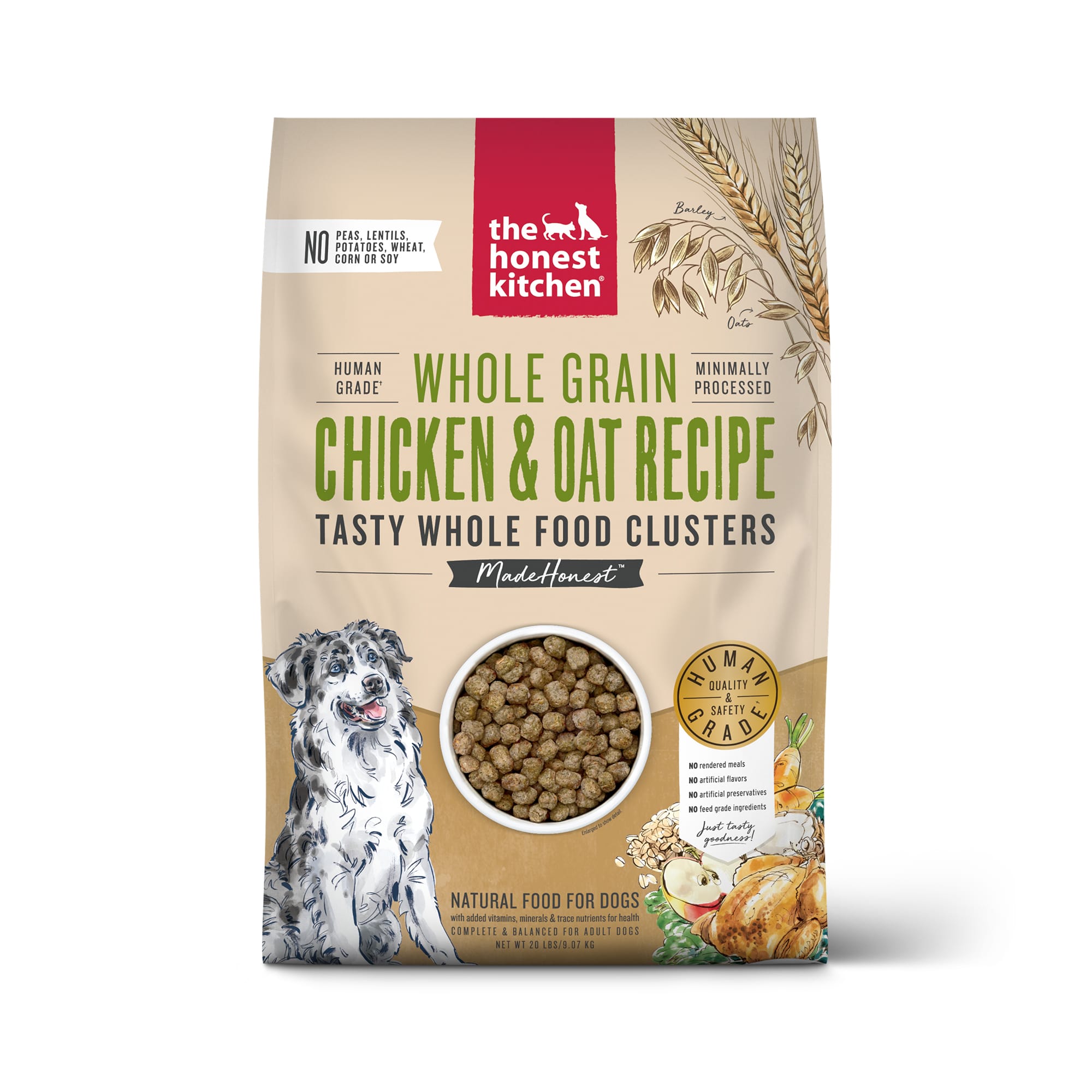 The Honest Kitchen Whole Food Clusters Whole Grain Chicken & Oat Recipe