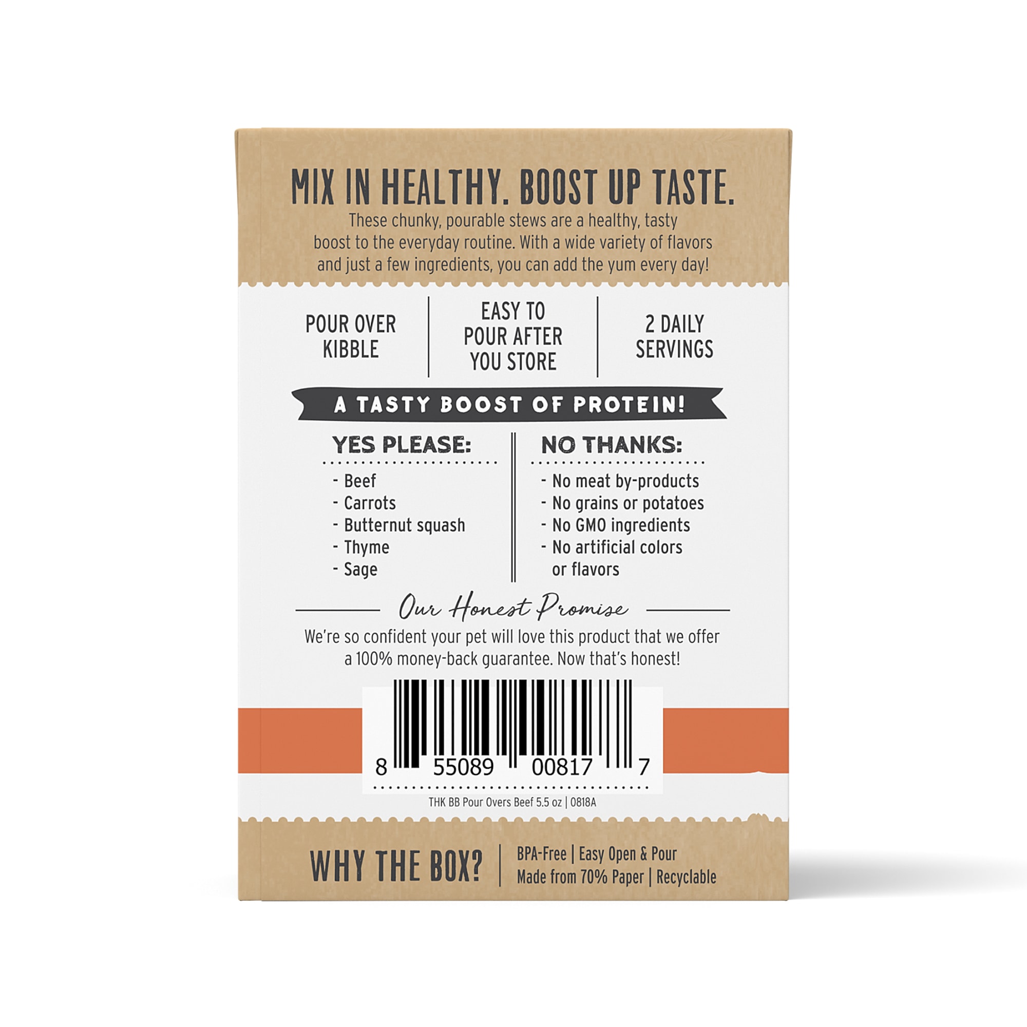 The Honest Kitchen Bone Broth Pour Overs Beef Stew Wet Dog Food