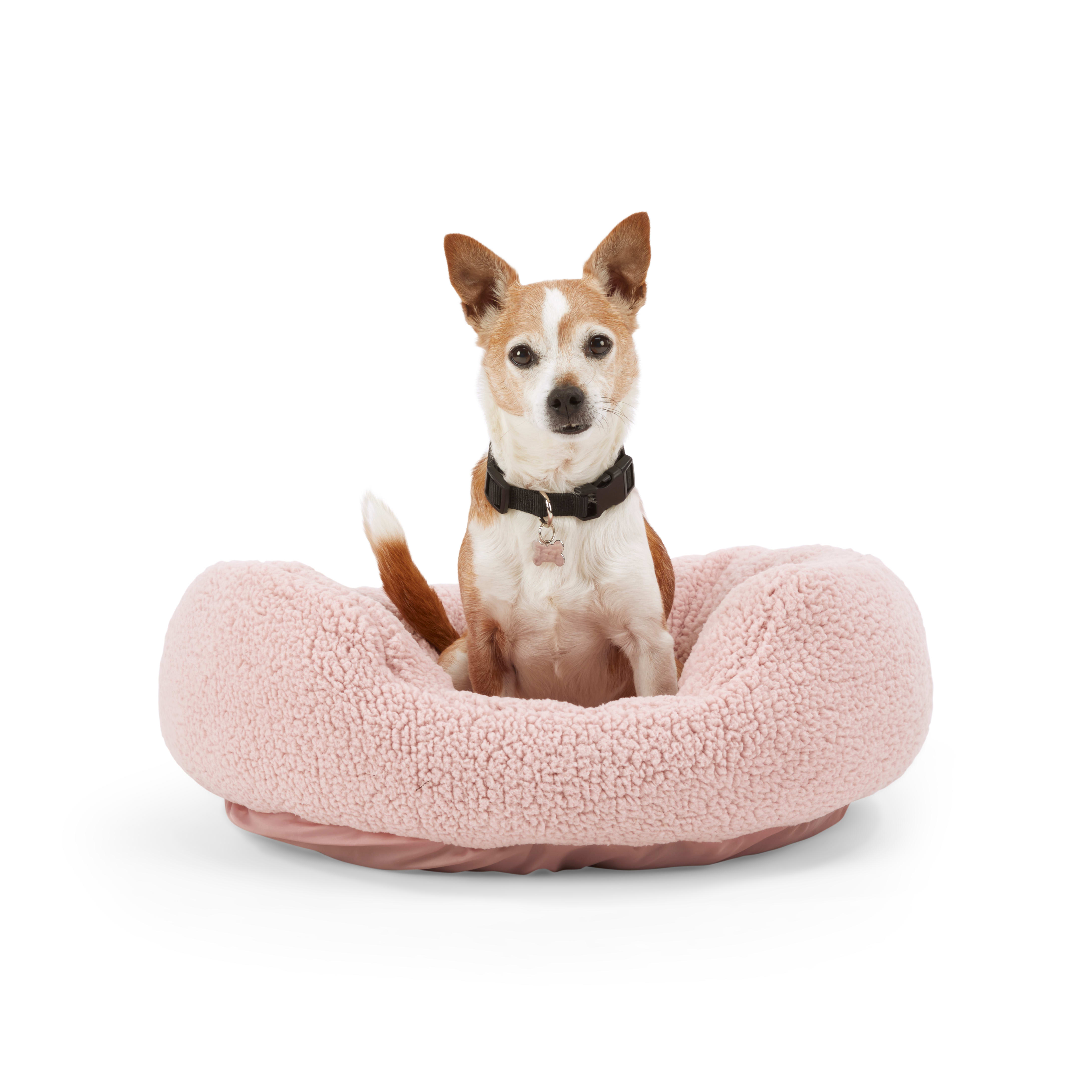 EveryYay Pink Cozy Cuddler Dog Bed, 24" L X 18" W Petco