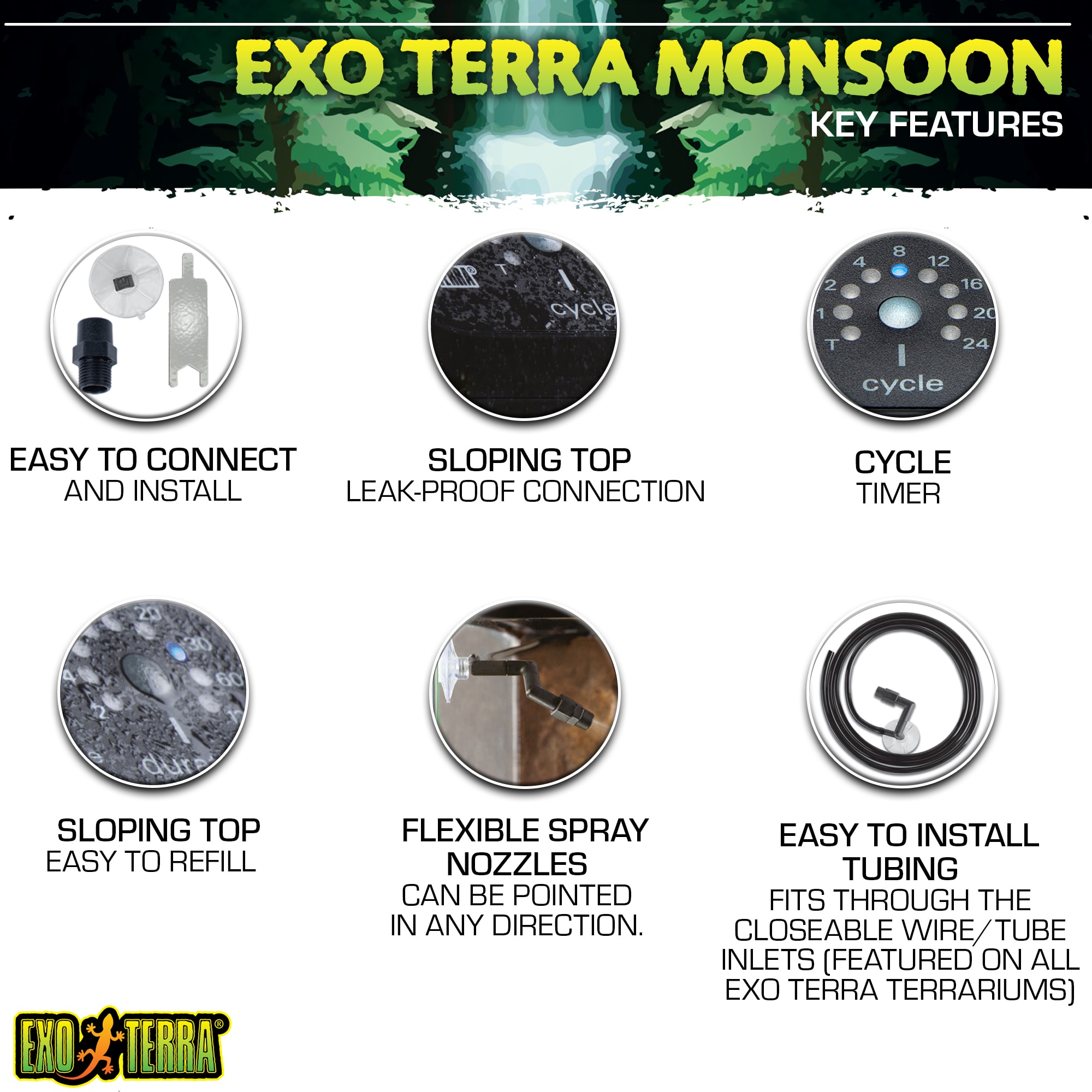 Exo terra monsoon outlet solo misting system