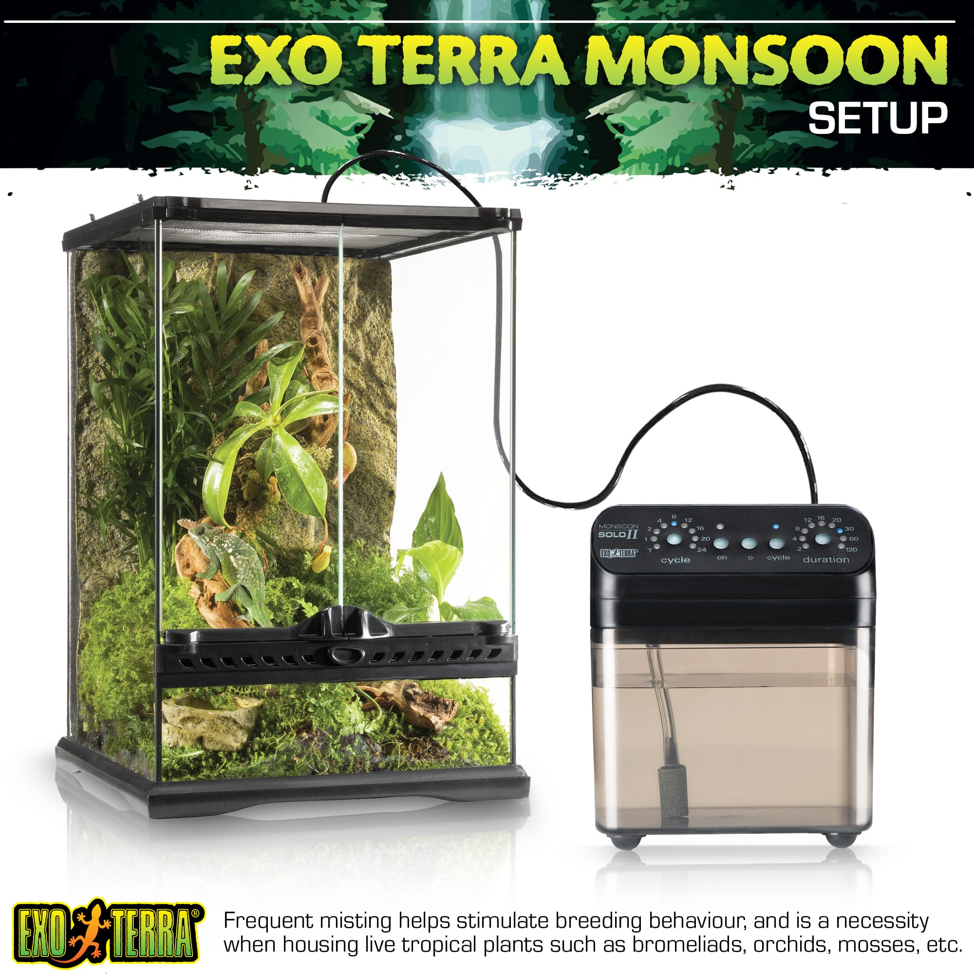 Exo-Terra Monsoon Solo II Programmable Misting System | Petco
