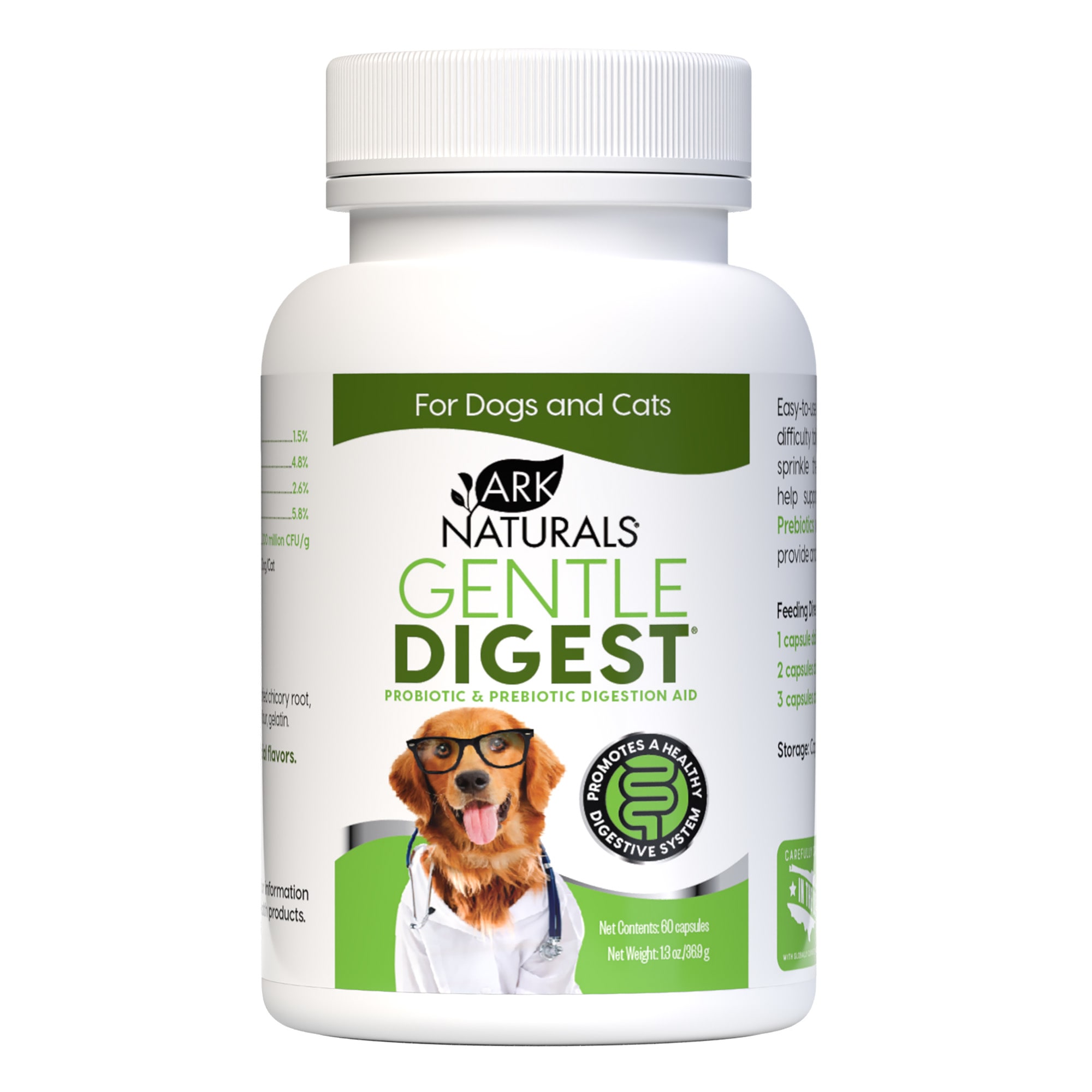 Ark Naturals Gentle Digest Capsules for Pets,  oz., Count of 60 | Petco