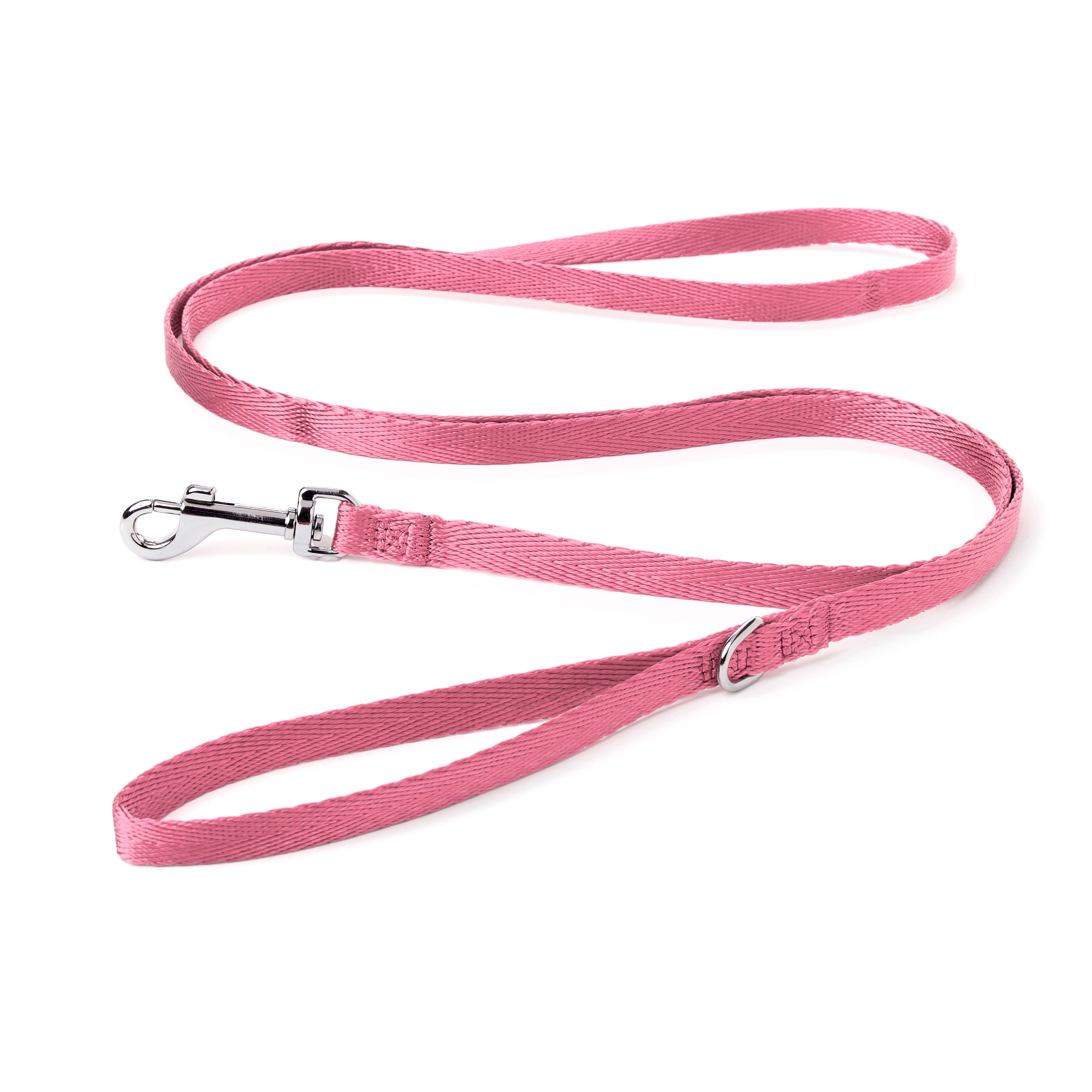 Pink 2024 leather leash