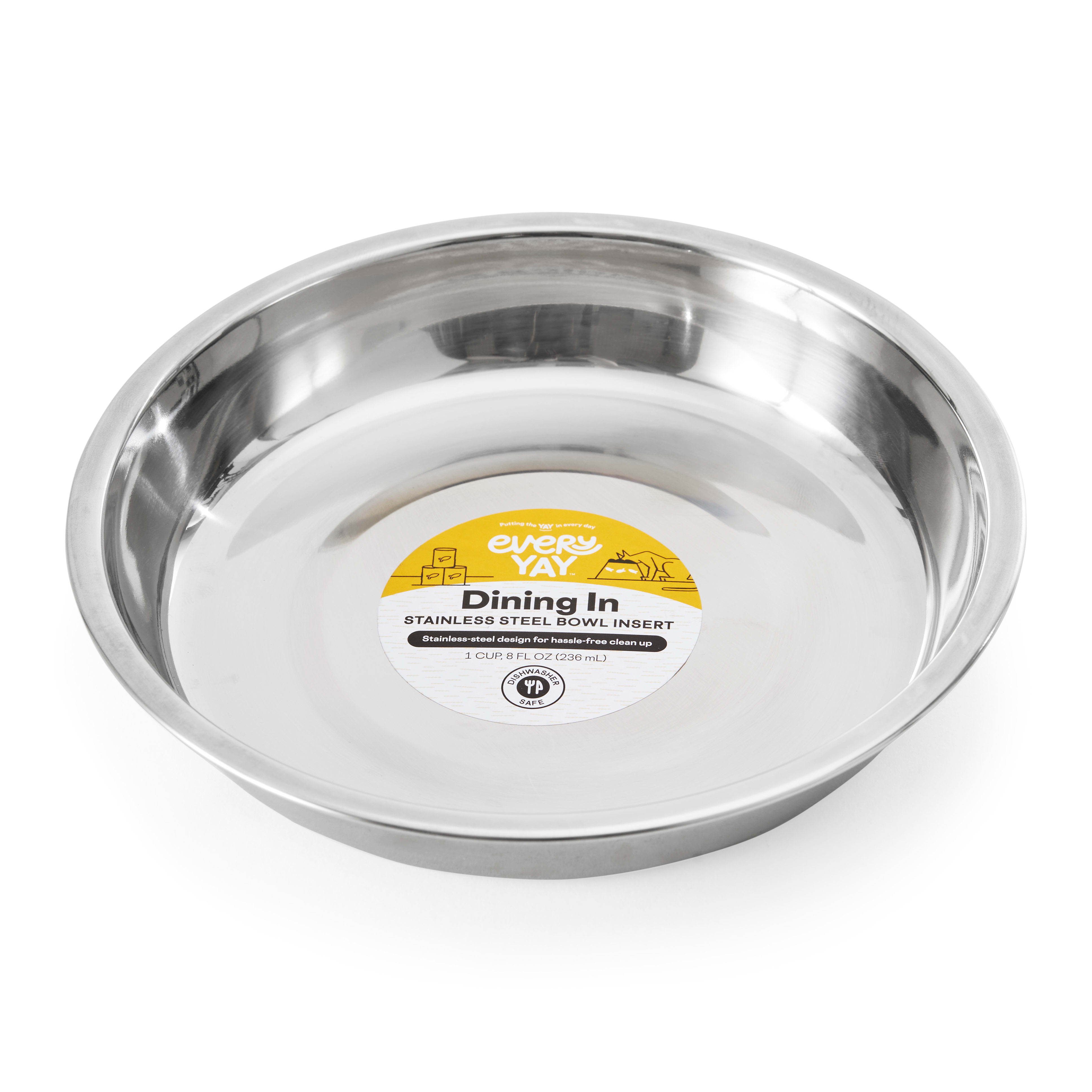 Bowlmates stainless steel bowl cheap insert