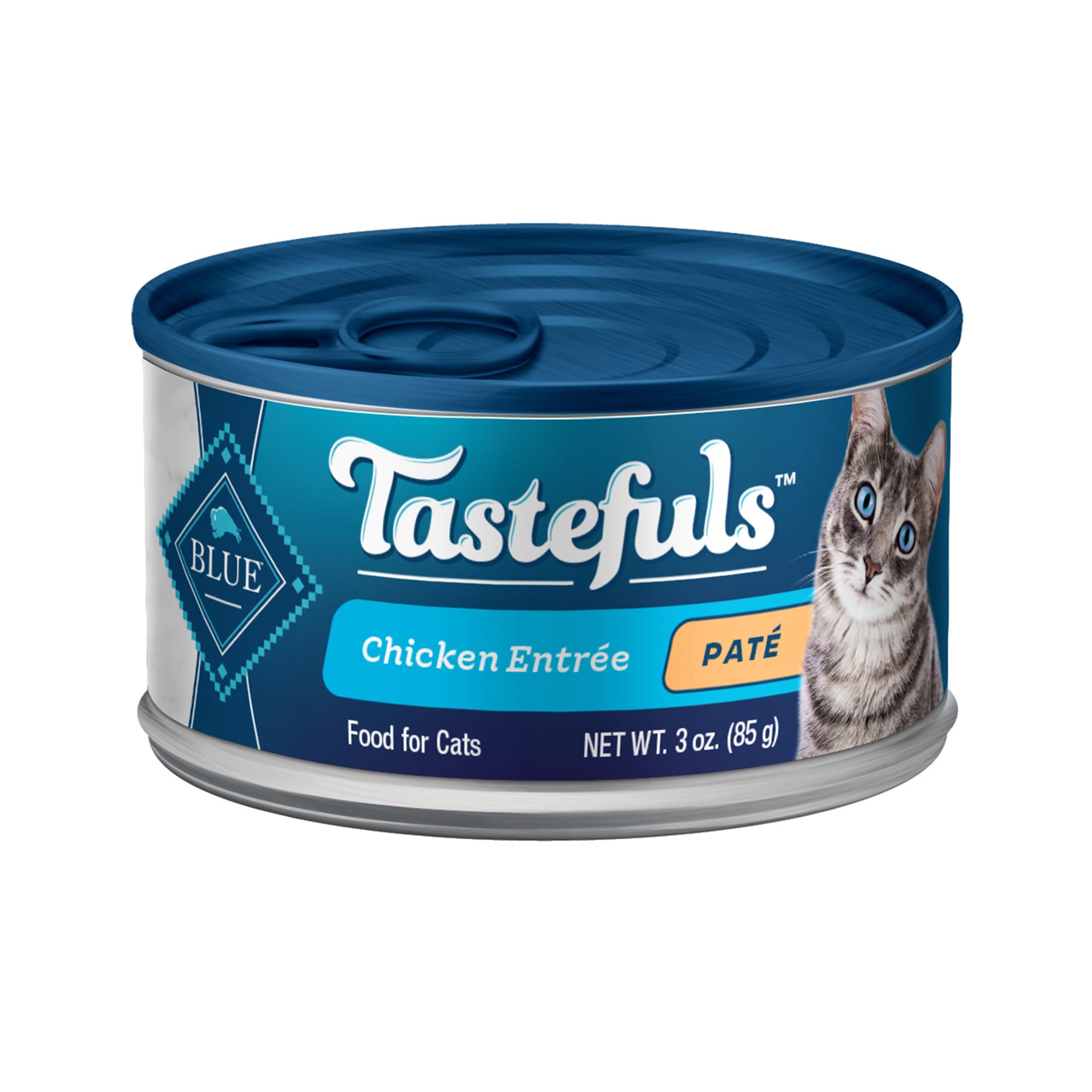 Blue Buffalo Blue Tastefuls Chicken Entree Pate Wet Cat Food, 3 oz