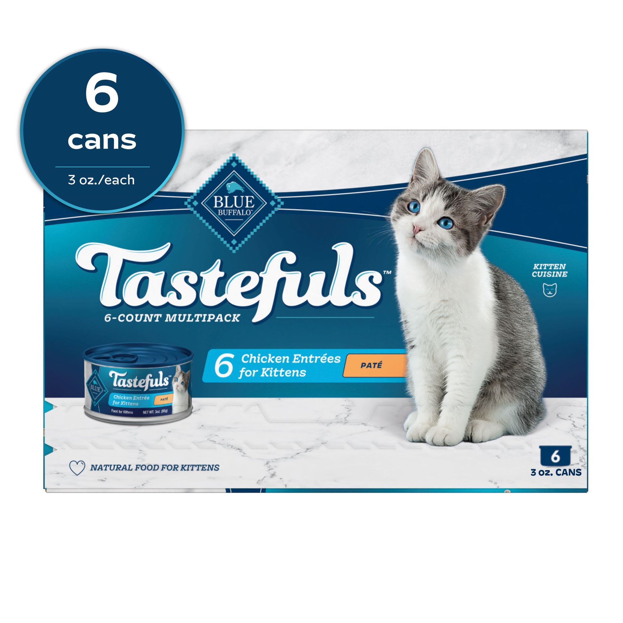 Blue Buffalo Kitten Chicken & Sweet Potato Wet Food Pack