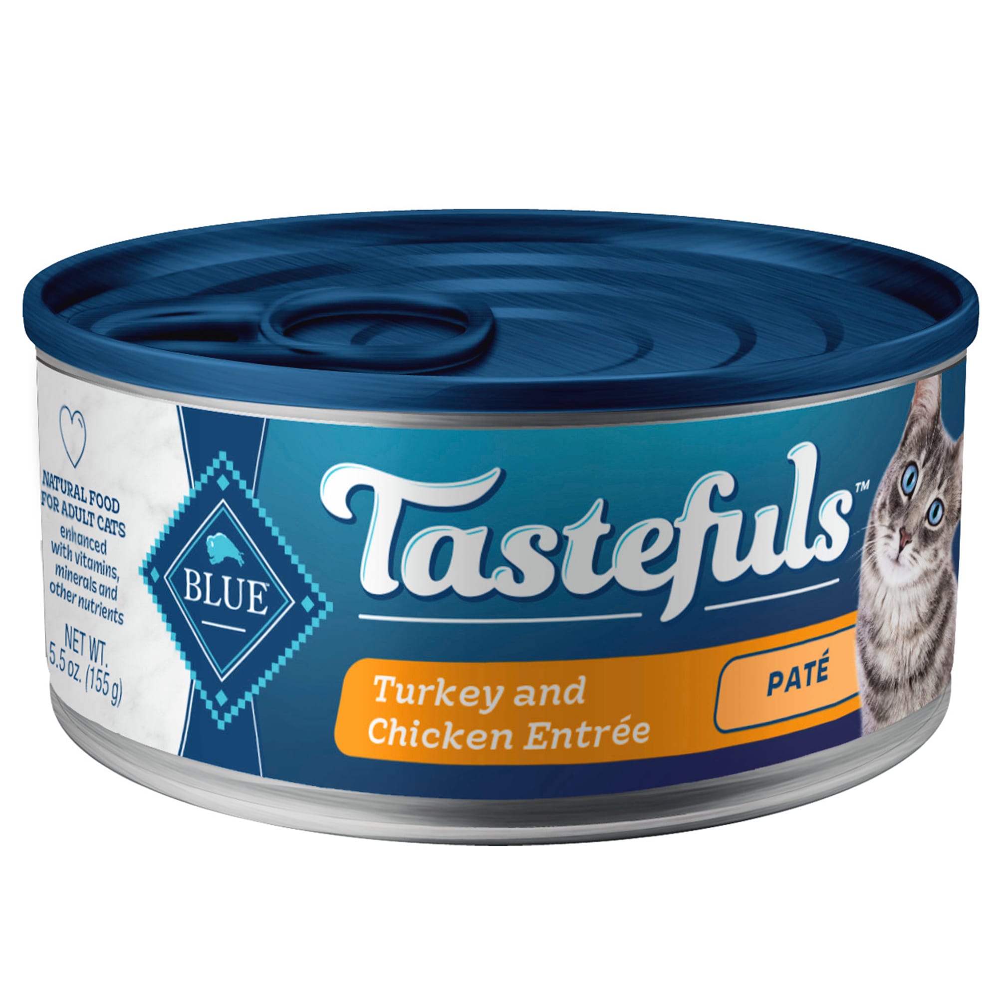 Blue Buffalo Blue Tastefuls Turkey and Chicken Entree Pate Wet Cat Food