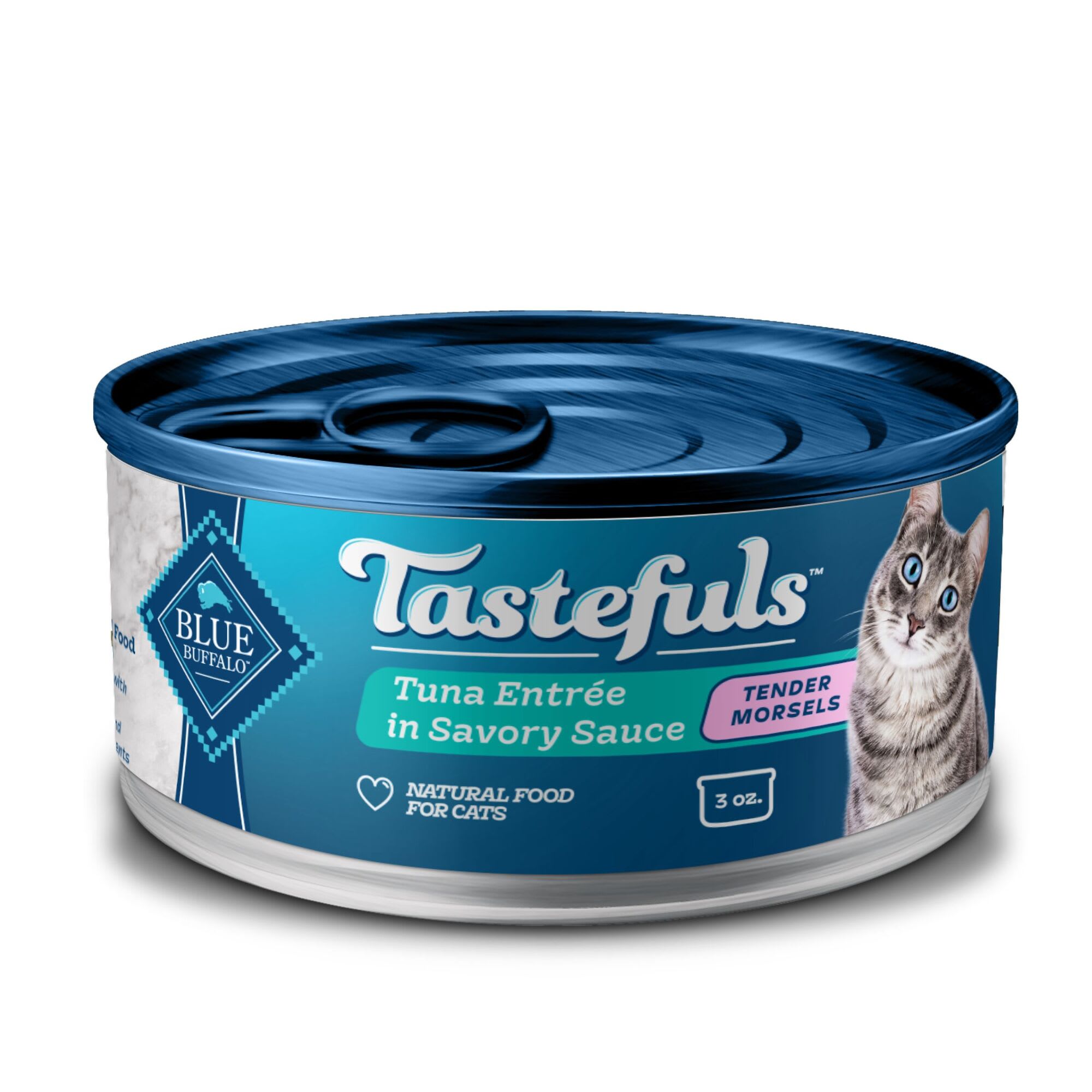 Blue Buffalo Tastefuls Wet Cat Food Morsels with Tuna, 3 oz. Petco
