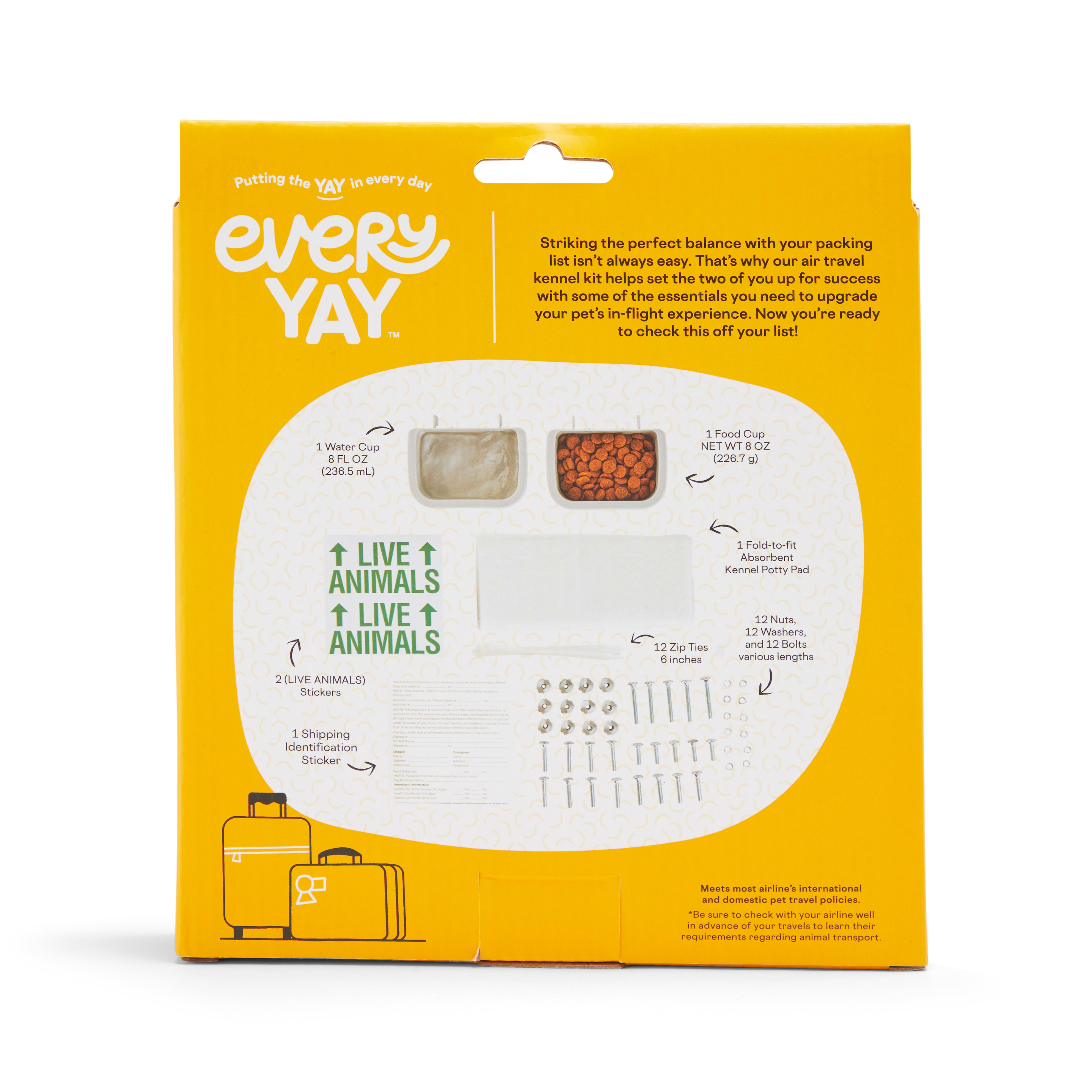 EveryYay Going Places Air Travel Dog Kennel Kit