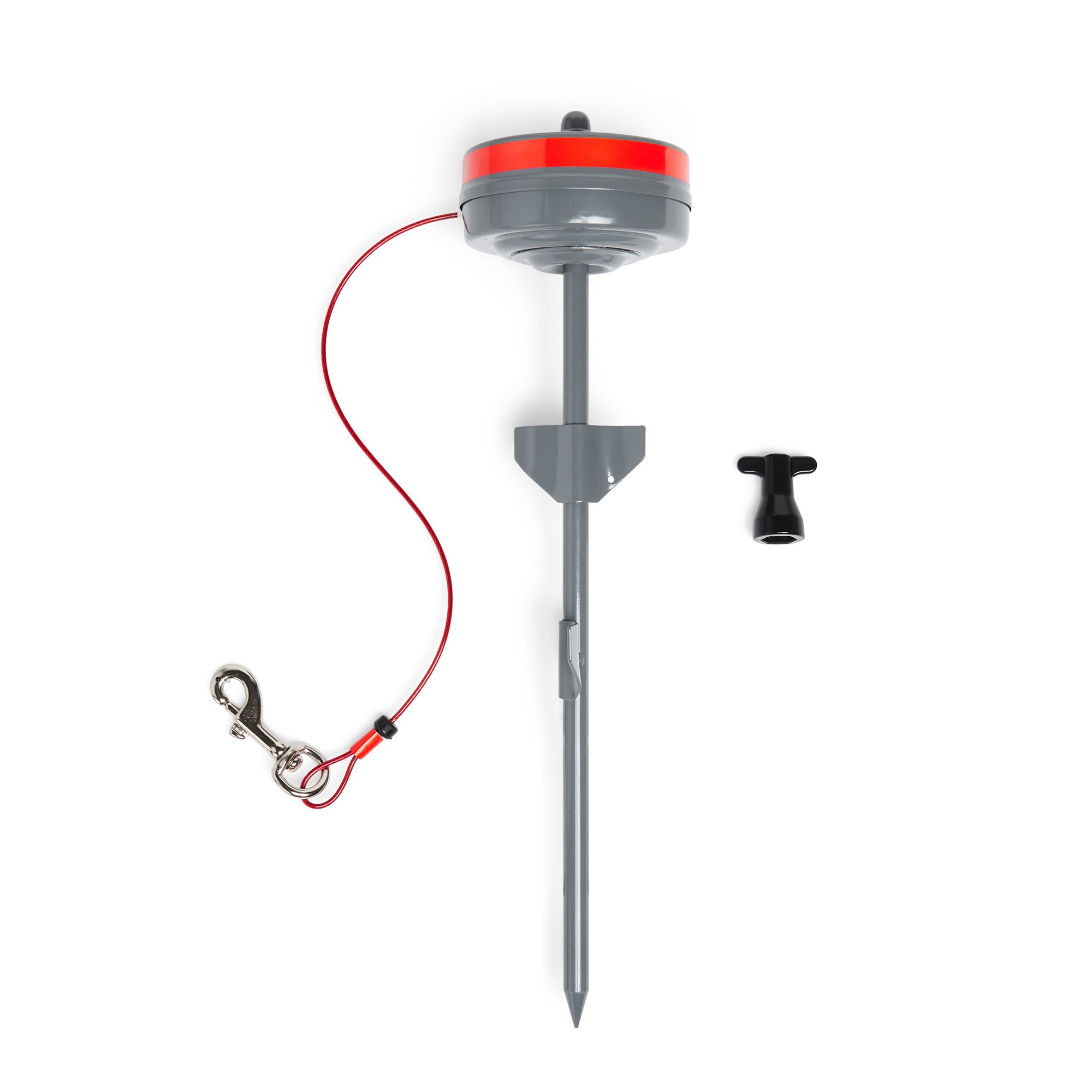 Retractable dog stake deals