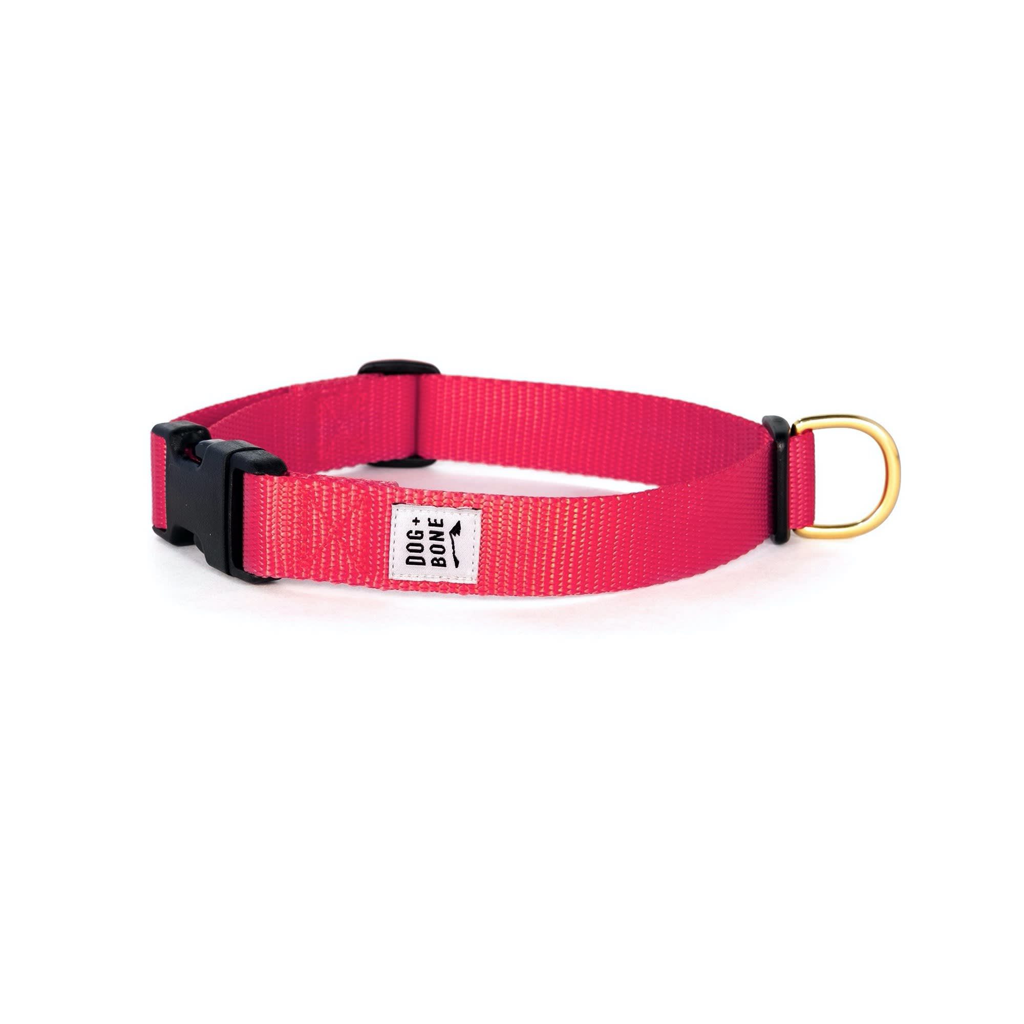 Dog + Bone Red Punch Snap Dog Collar