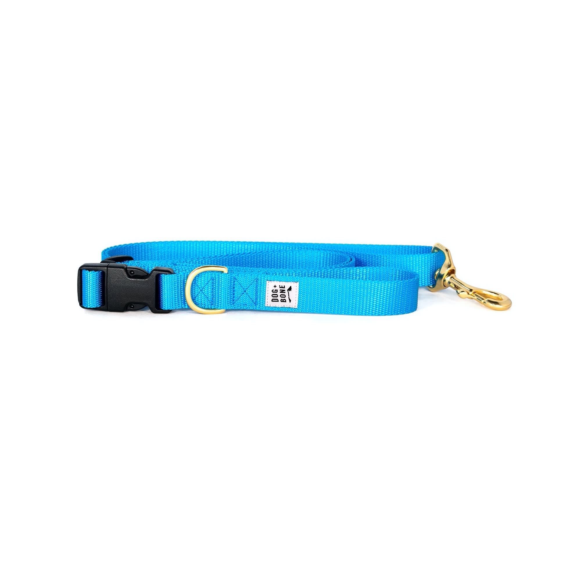 Dog + Bone Blue Adjustable Dog Leash