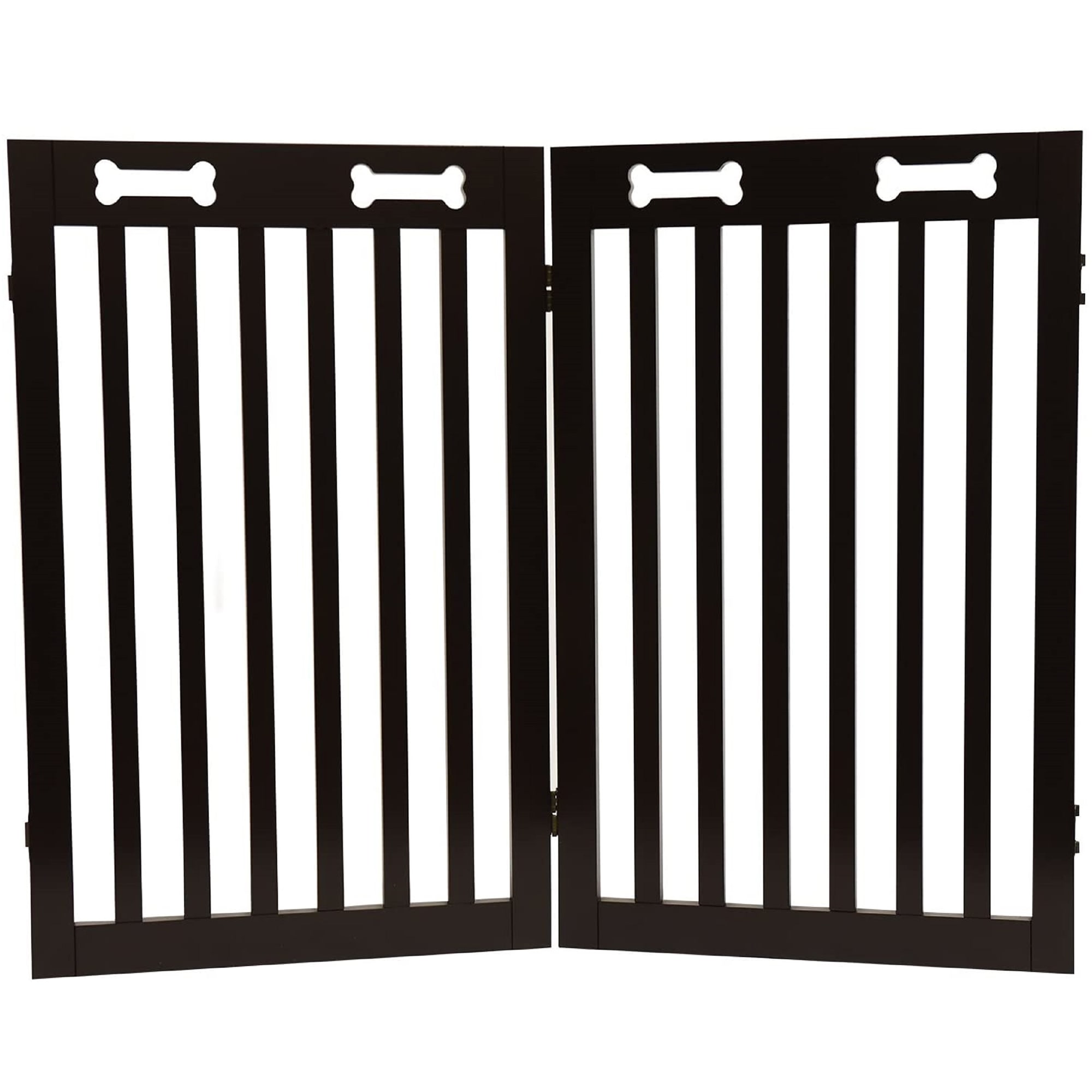 Dogs Doors White Arf pets Free standing Wood Dog Gate Foldable Step