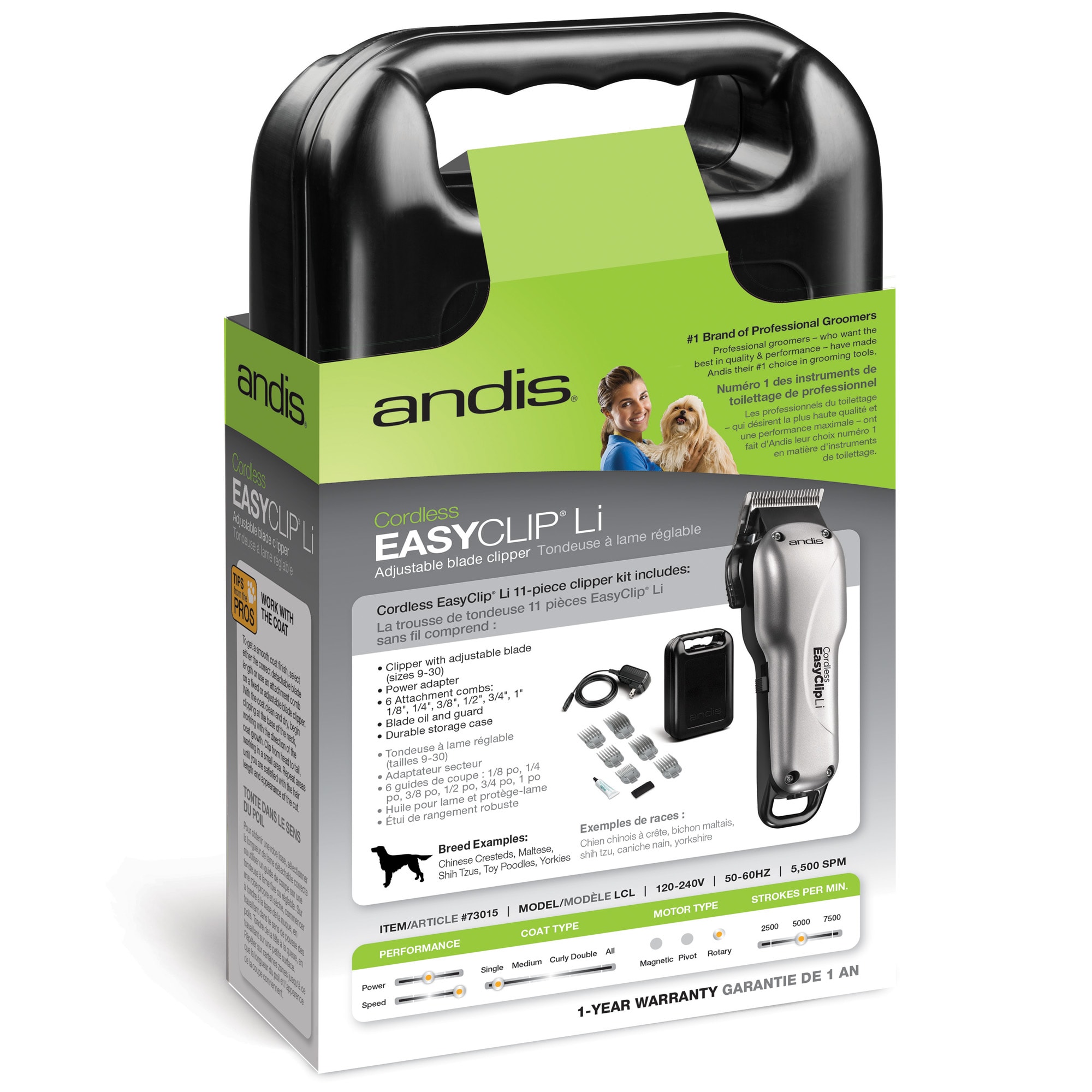 andis easy clip cordless clipper