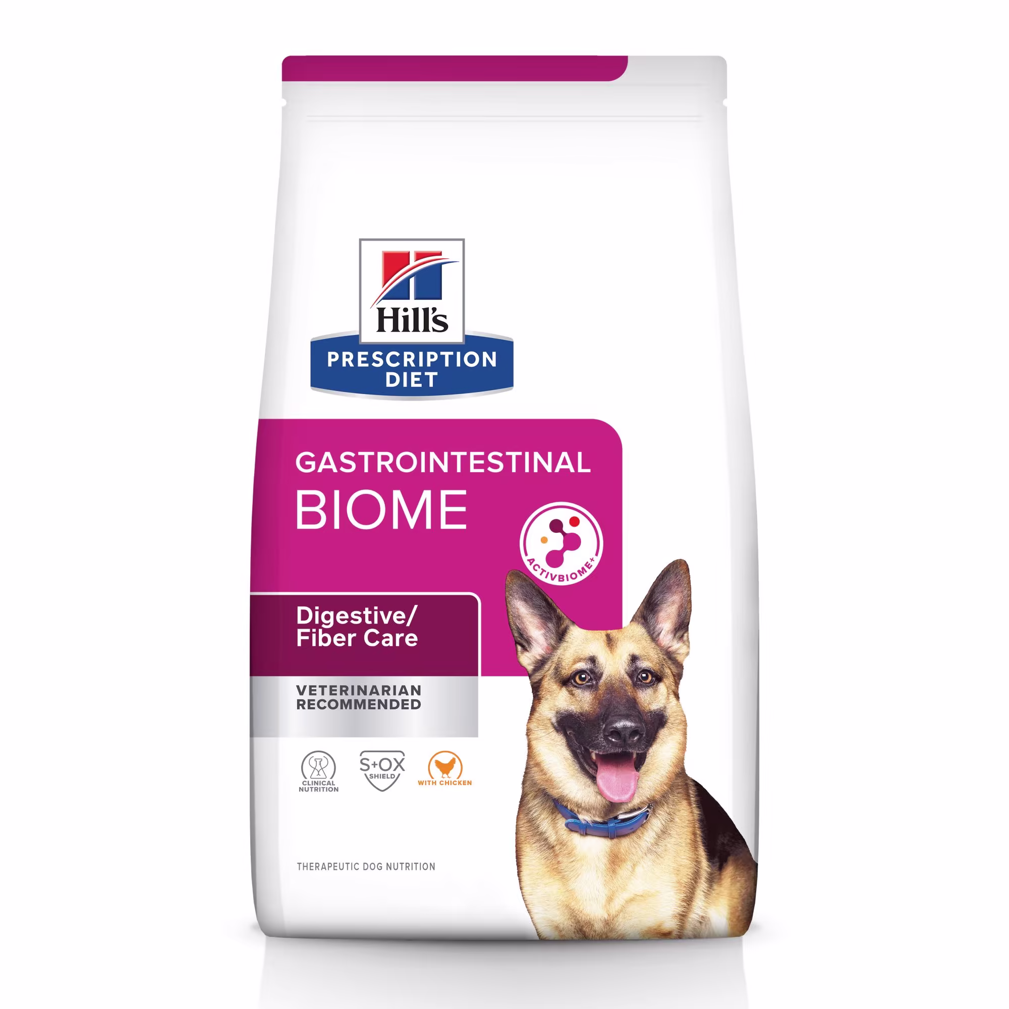Hill's Prescription Diet Gastrointestinal Biome Digestive/Fiber Care with  Chicken Dry Dog food, 27.5 lbs.