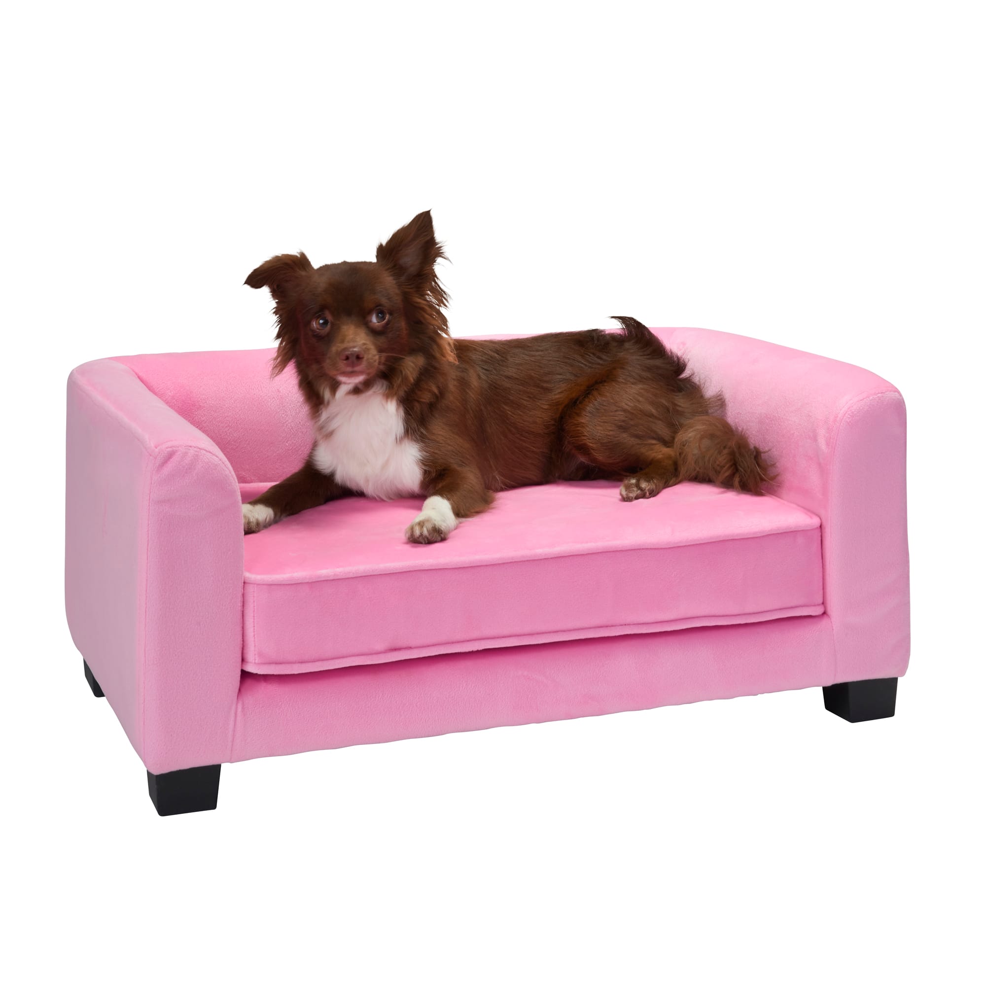 Pink dog clearance sofa