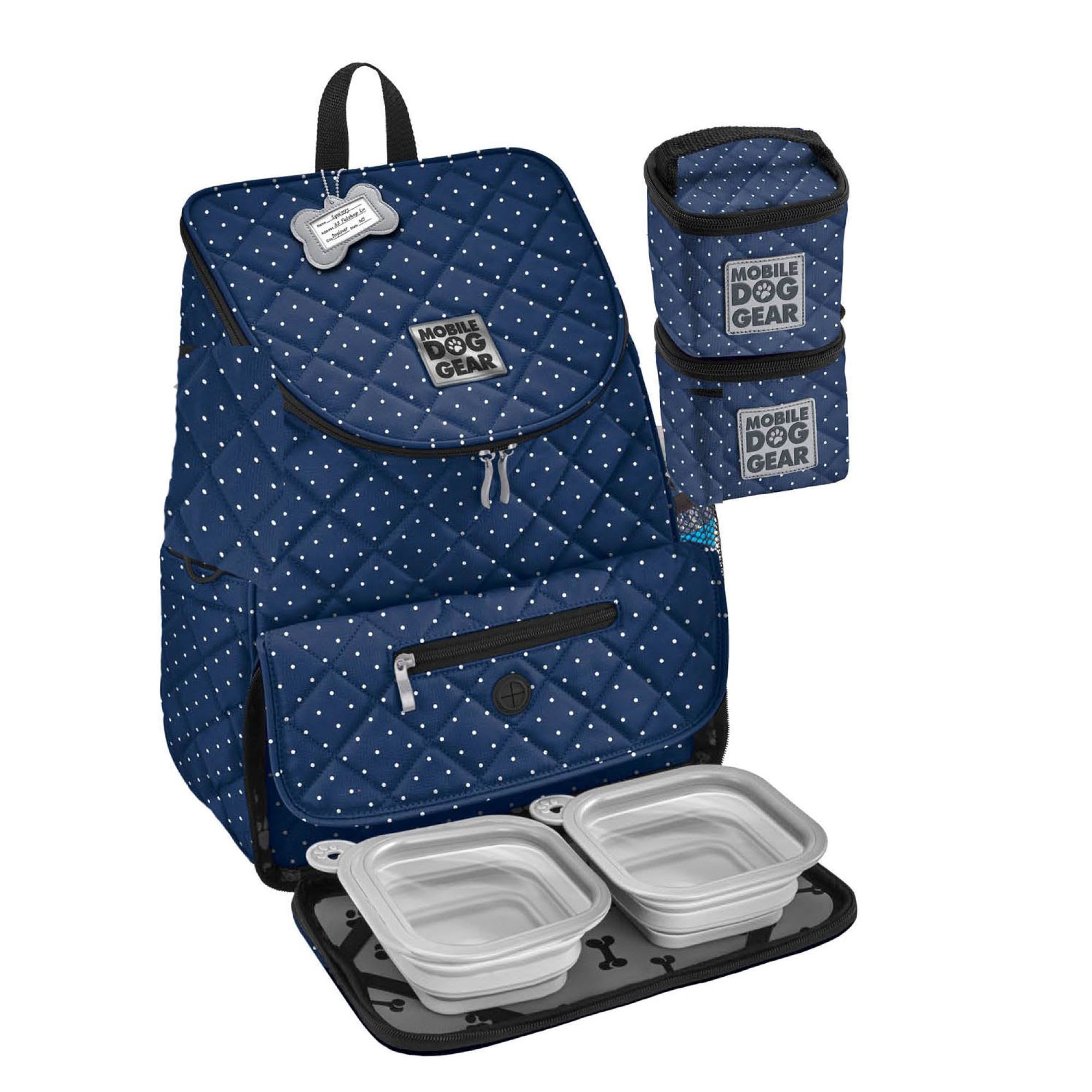 P5096669 Mobile Dog Gear Navy/White Weekender Backpack sku P5096669