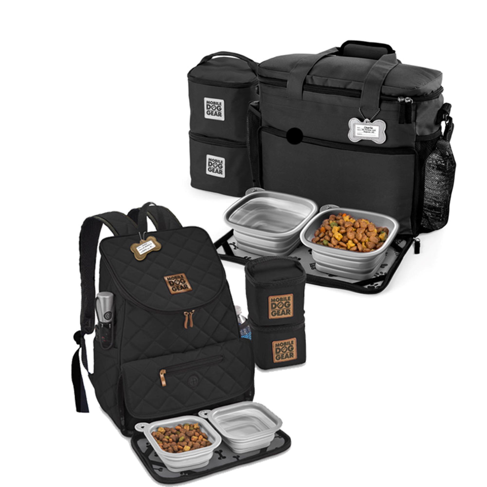 Mobile Dog Gear Week Away & Weekender Travel Set Black