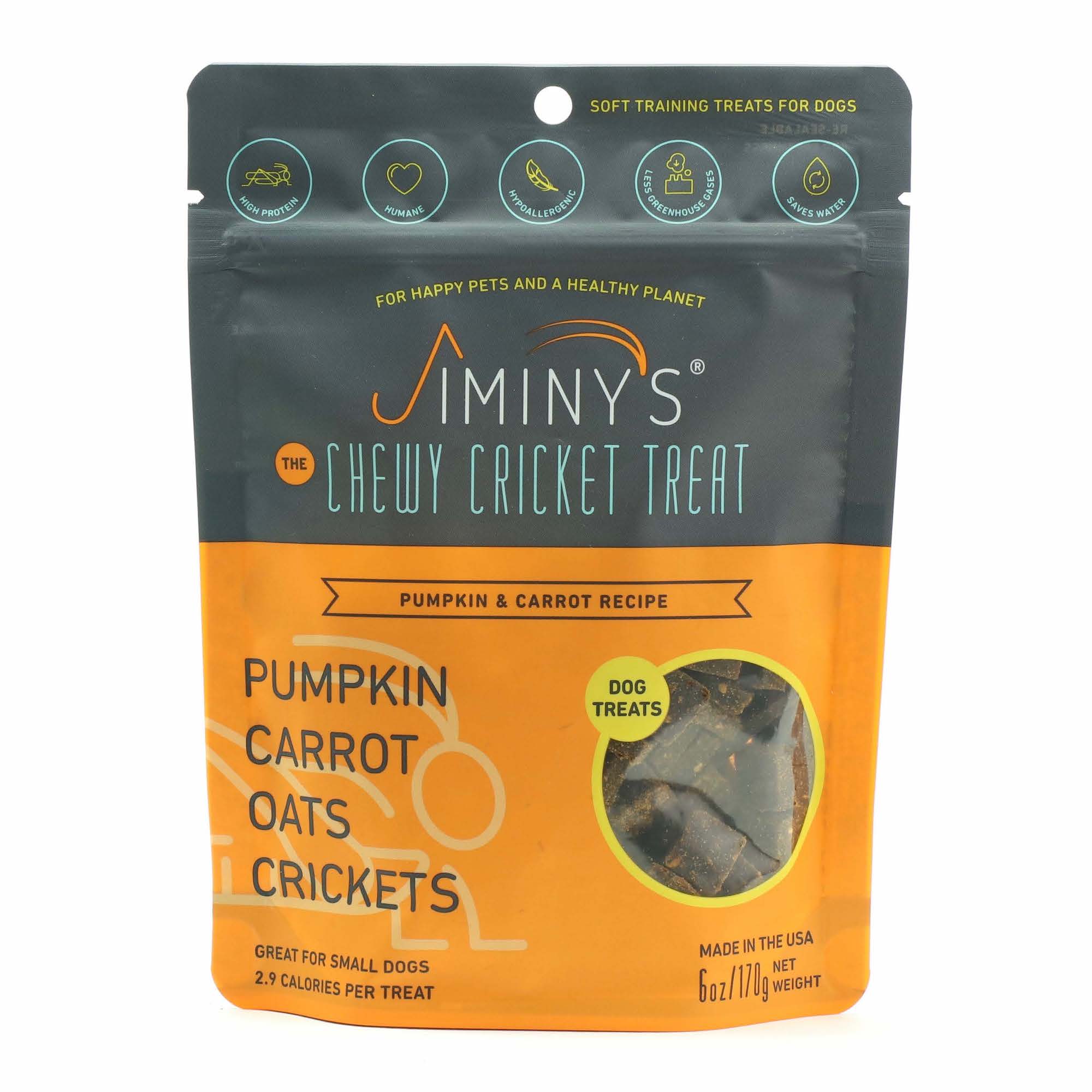 Jiminys Pumpkin & Carrot Recipe Chewy Training Dog Treats