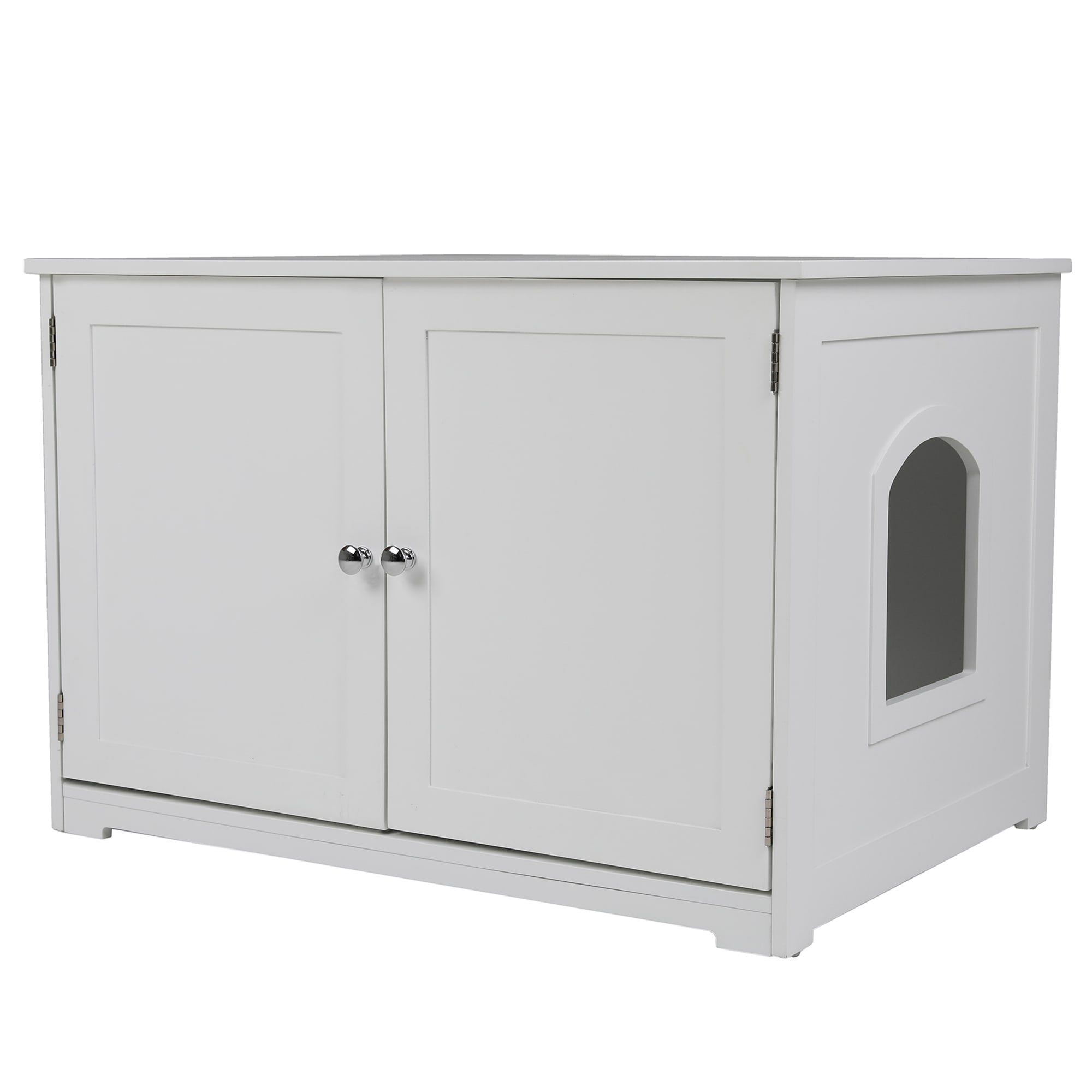 P5096574 Zoovilla White Kitty Litter Loo Bench sku P5096574