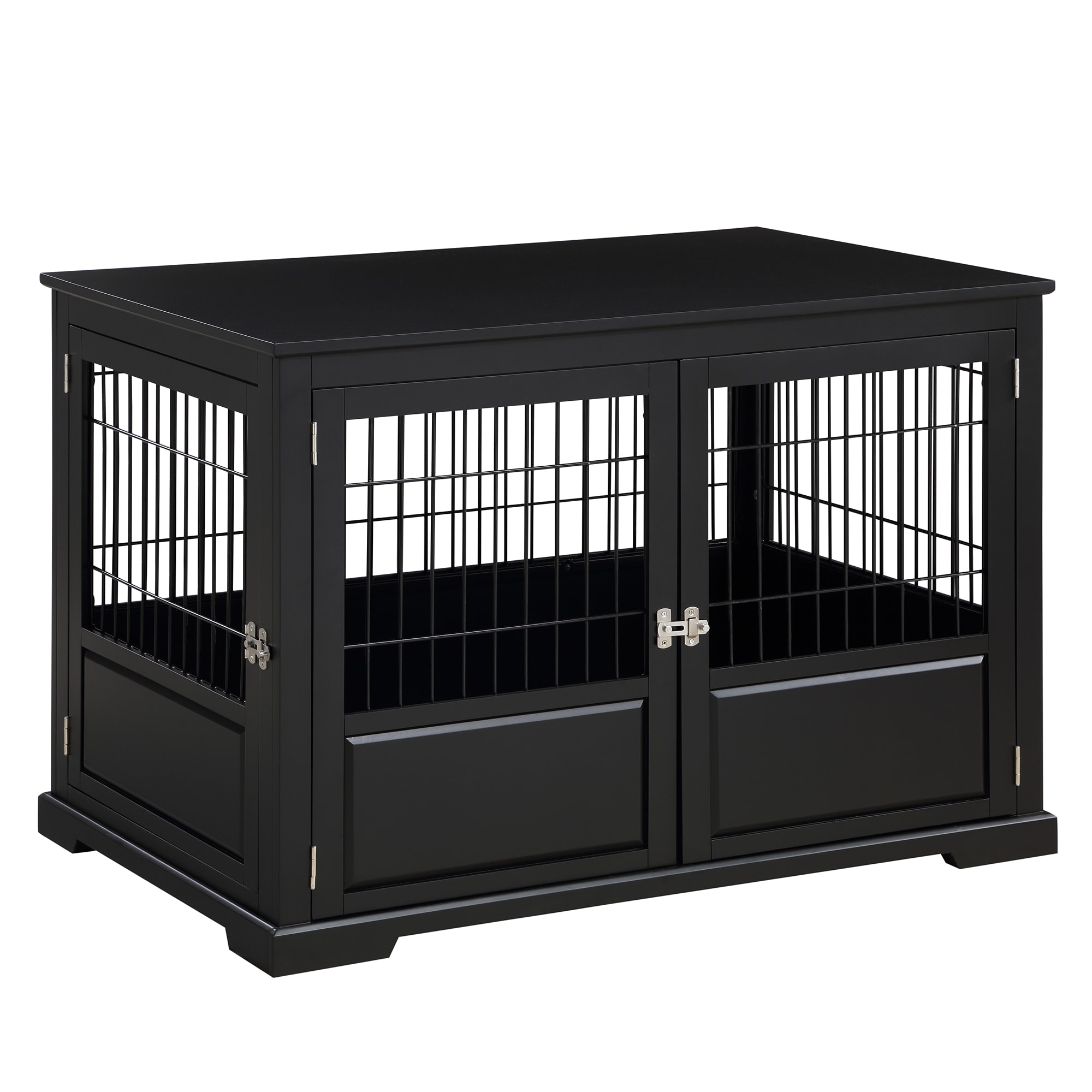 Black wood hot sale dog crate