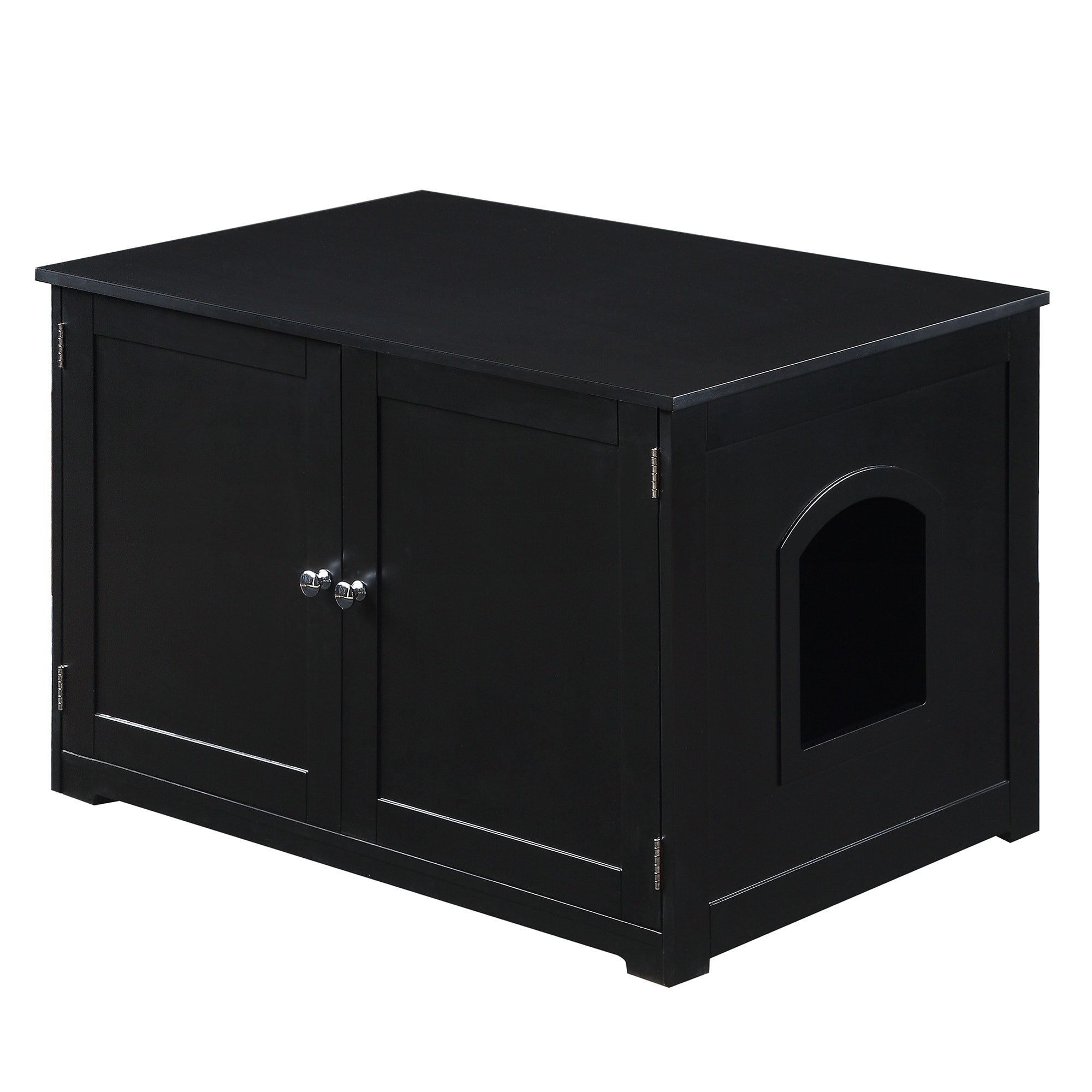 Zoovilla Black Kitty Litter Loo Bench