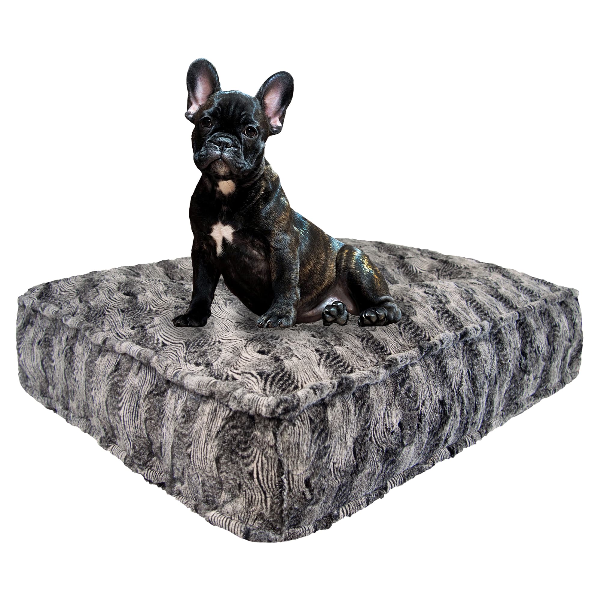 Bessie and Barnie Arctic Seal Luxury Extra Plush Faux Fur Rectangle Dog Bed