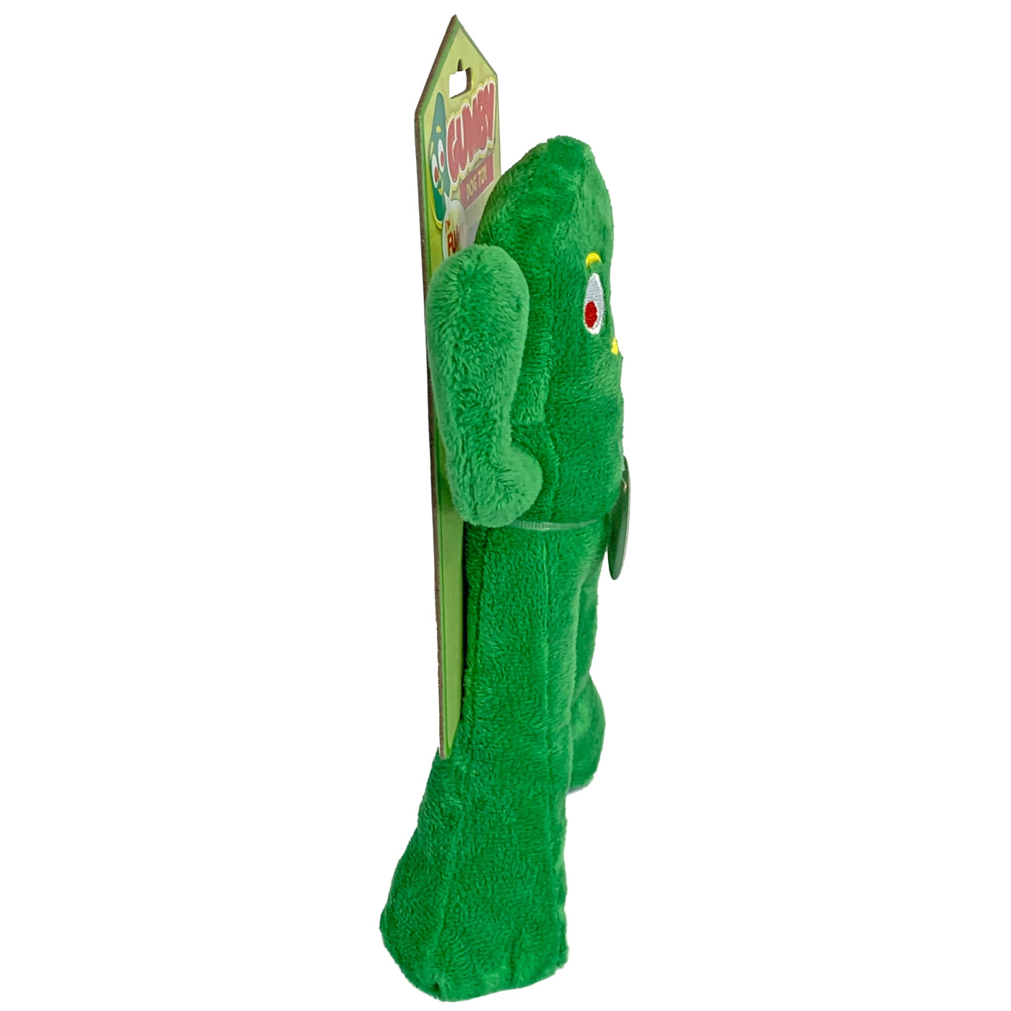 Multipet Gumby Plush Filled Dog Toy, Green, 9 inch (Pack of 1)