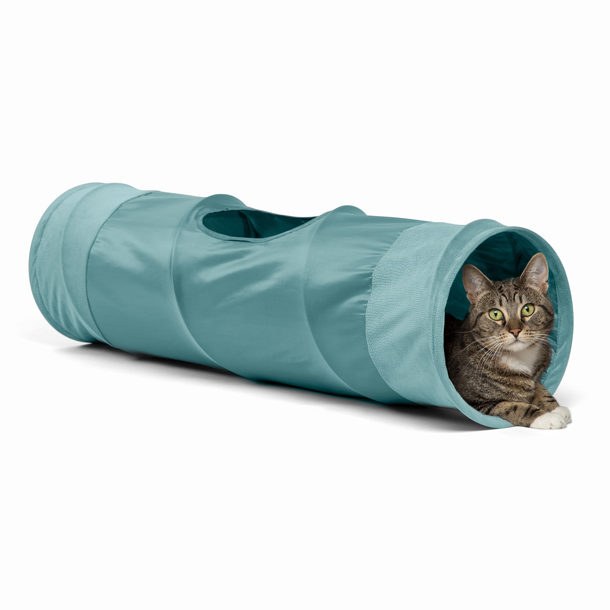NEW Petmate Jackson Galaxy BLUE Cat Crawl Solid Tunnel Fun Toy Kitten Pets Fun! 