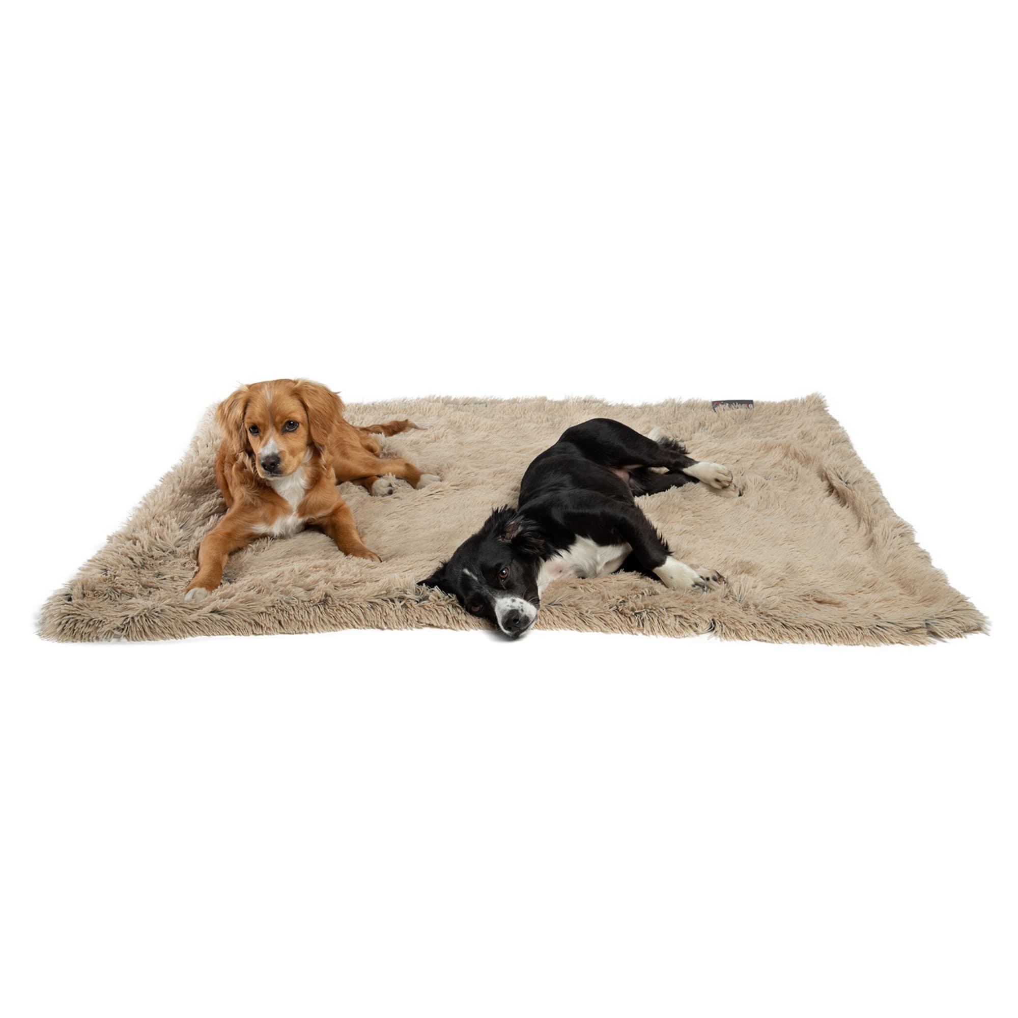 Best Friends by Sheri Taupe Calming Shag Fur Blanket for Pets, 40" L X