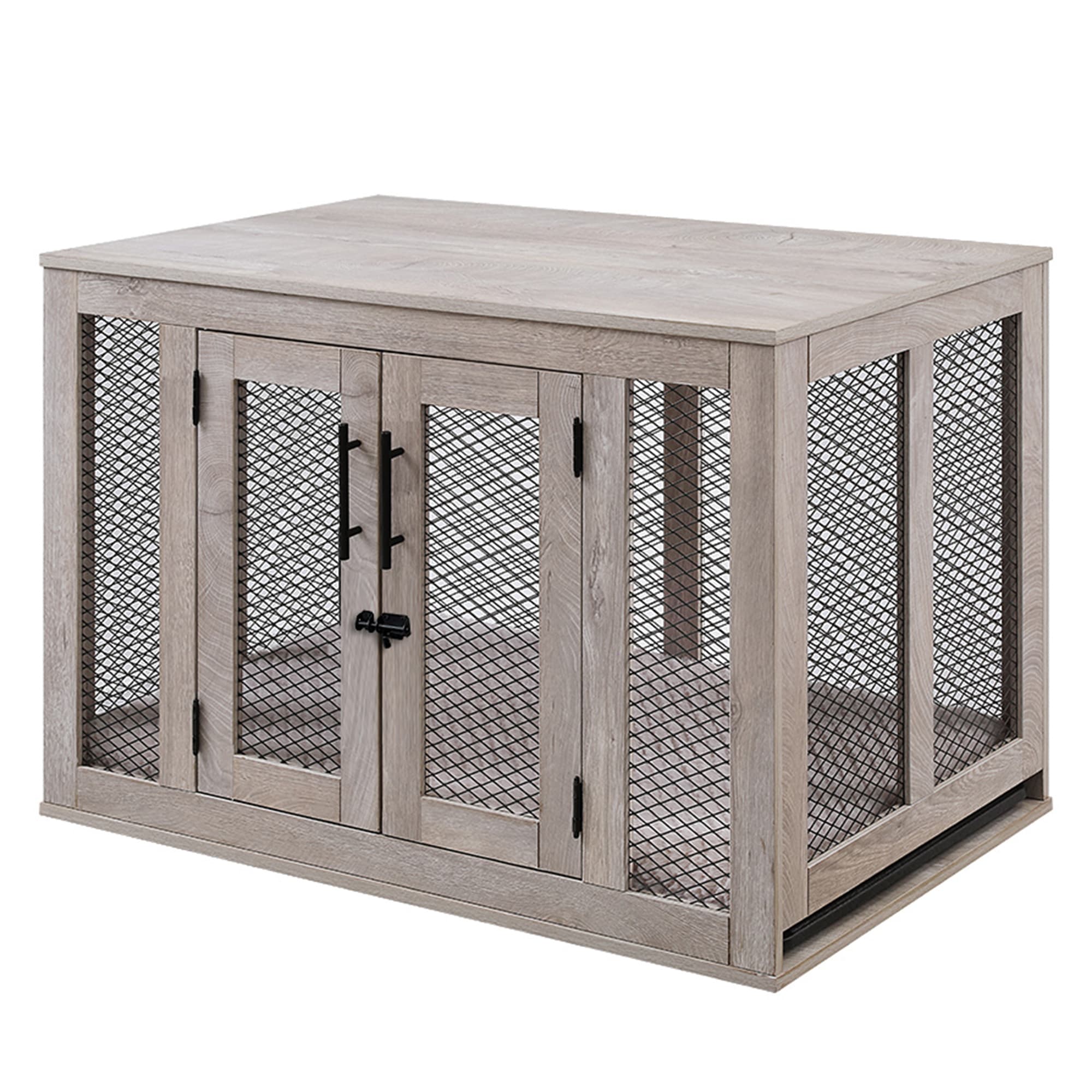 UniPaws Crate with Cushion and Tray for Dogs