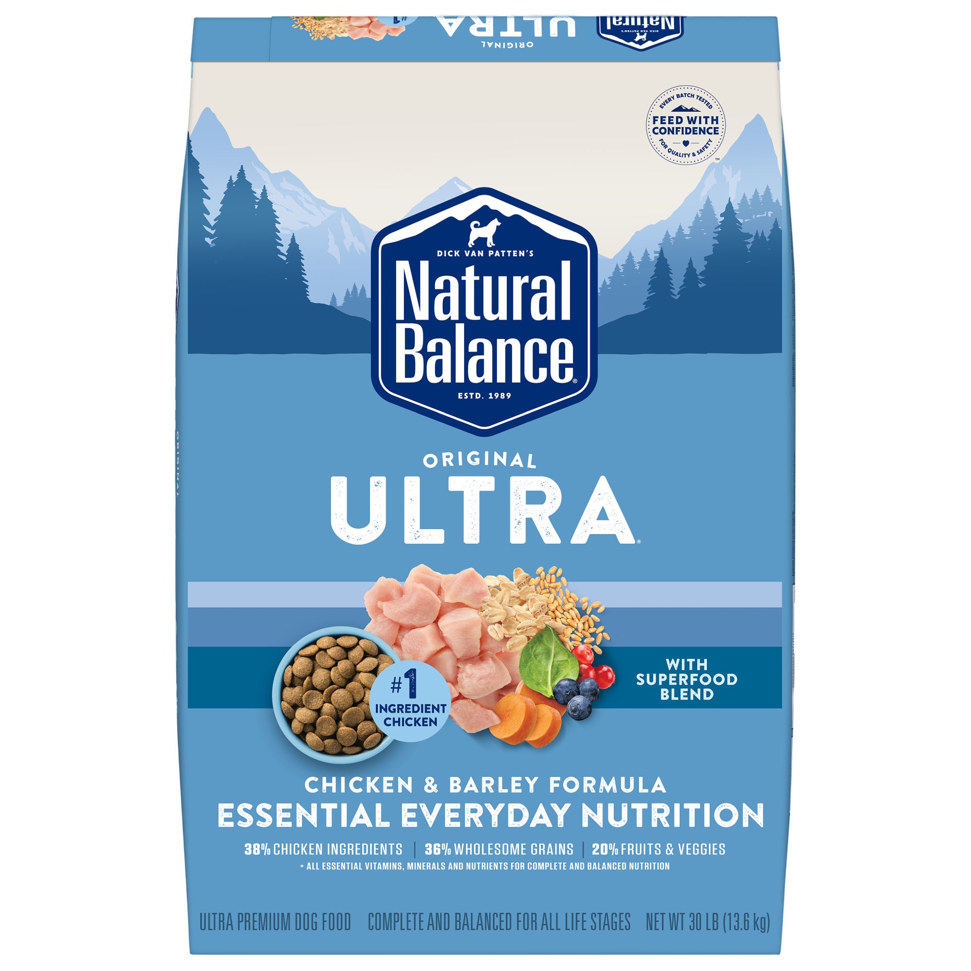 Natural Balance Ultra Original Chicken Barley Formula Dry Dog