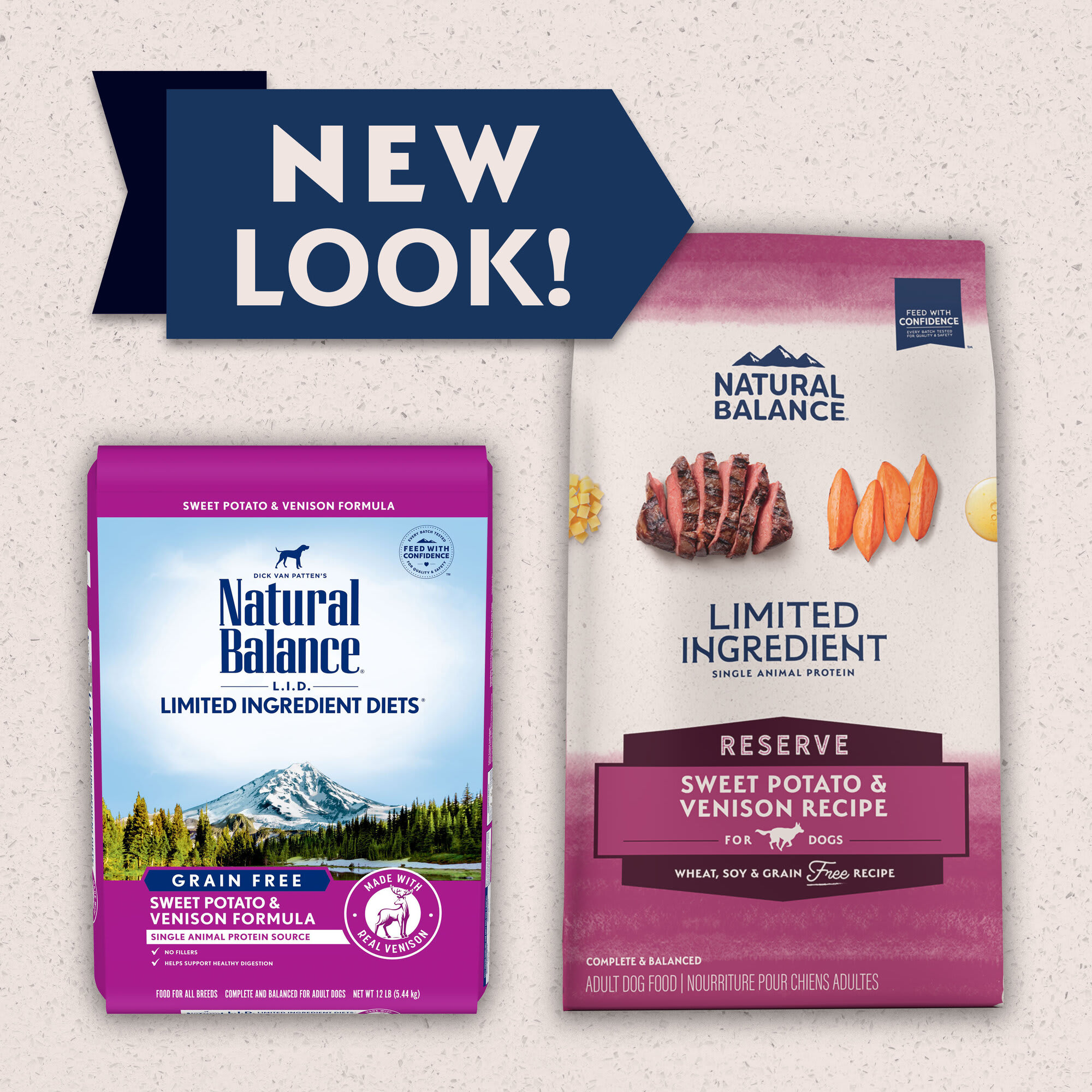 Natural Balance Limited Ingredient Adult Grain Free Dry Dog Food Reserve Sweet Potato Venison Recipe 22 lbs. Petco