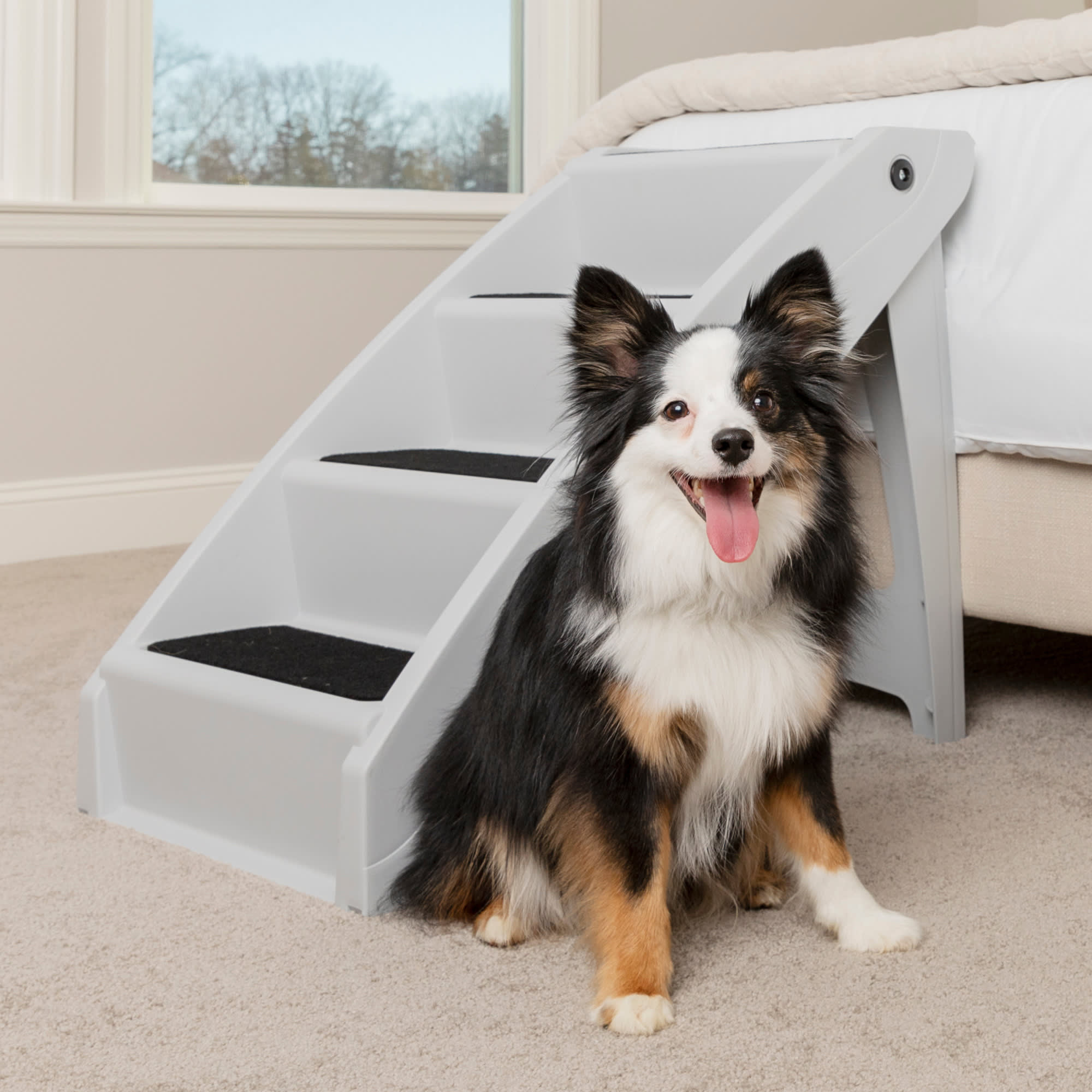 Foldable Steps for Dogs and Cats Best for Small to Large Pets PetSafe CozyUp Folding Pet Steps 