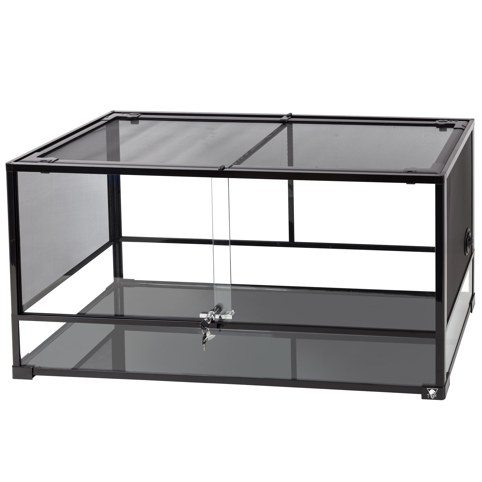 T-Rex Double Sliding Door Glass Terrarium, 48 L X 18 W X 24 H, 85 GAL