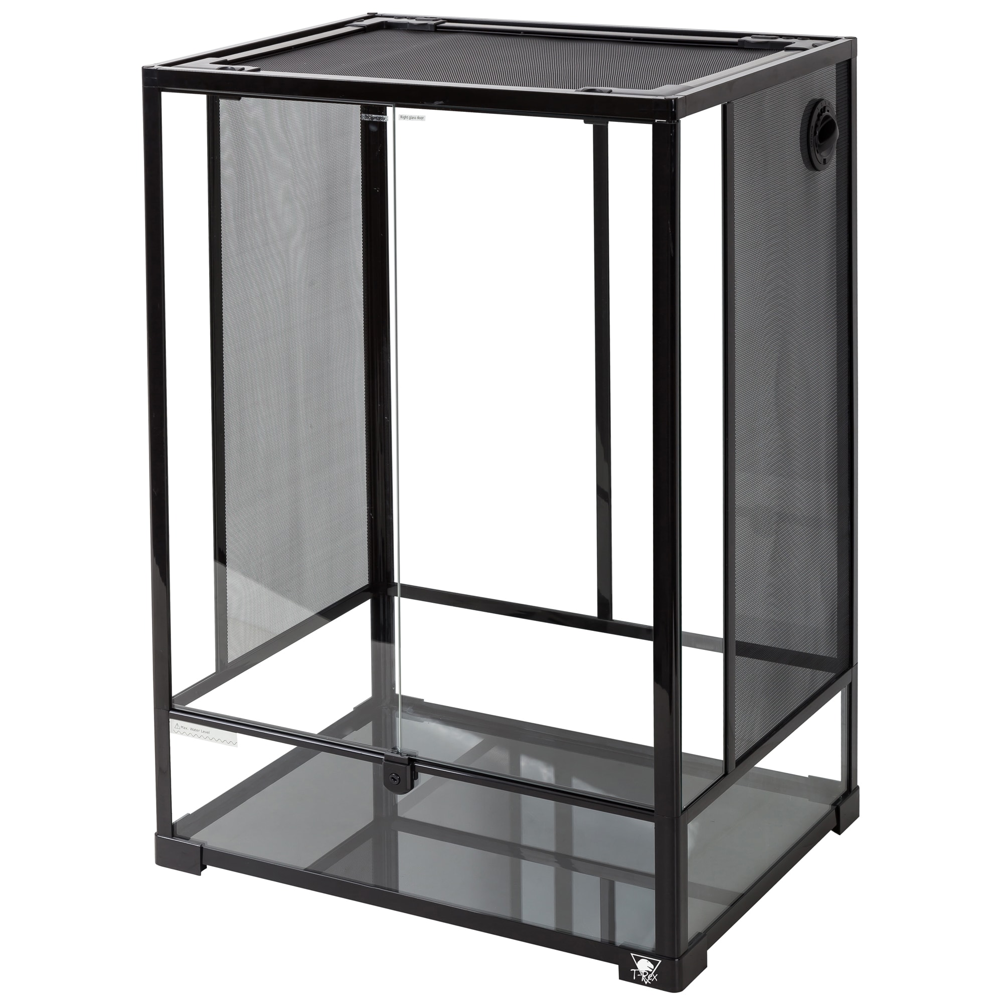 T-Rex Double Door Glass Terrarium, 24 L X 18 W X 36 H, 64 GAL
