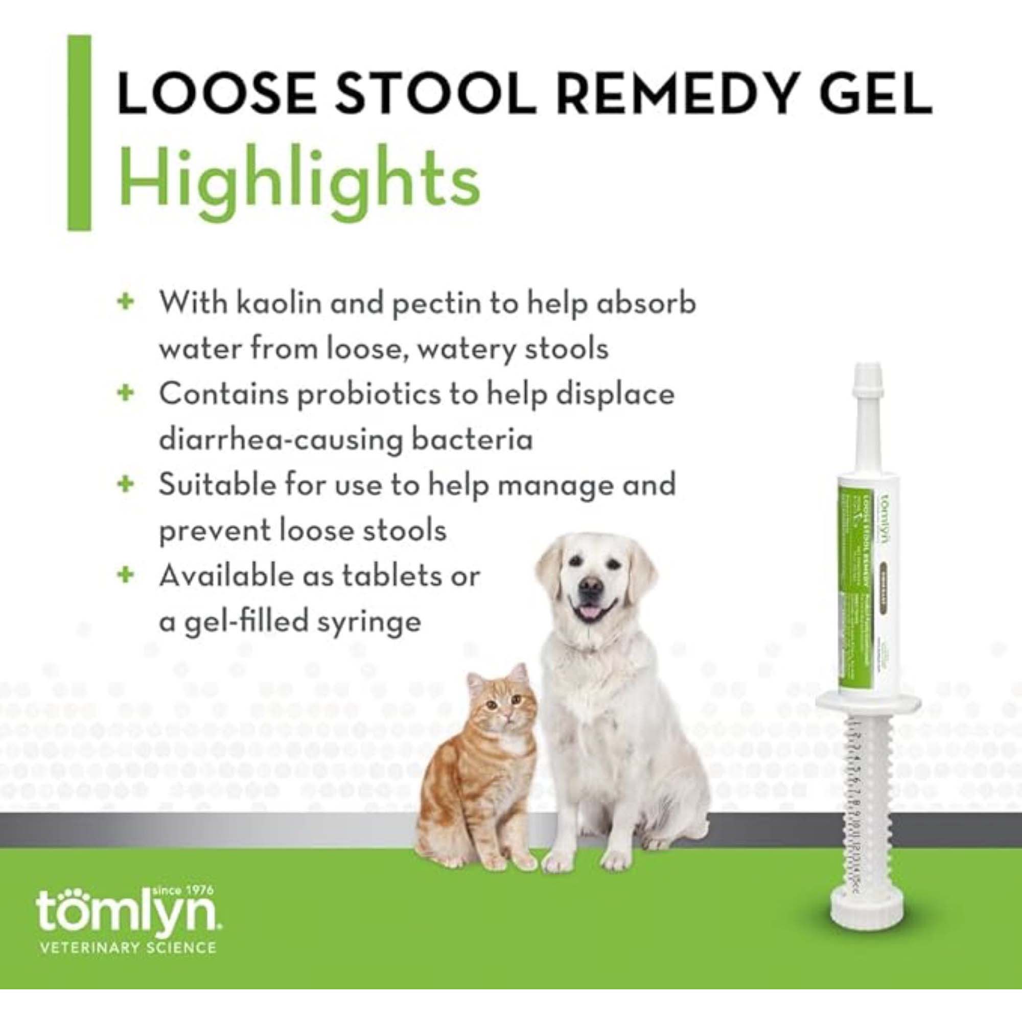 Tomlyn Loose Stool Remedy Gel for Dogs & Cats, 15 ml. Petco