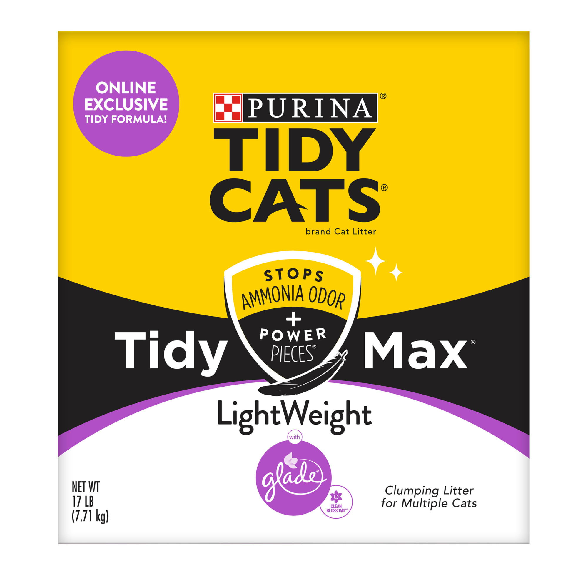 Purina Tidy Cats Clumping LightWeight Max Glade Clear Blossoms Formula Multi Cat Litter