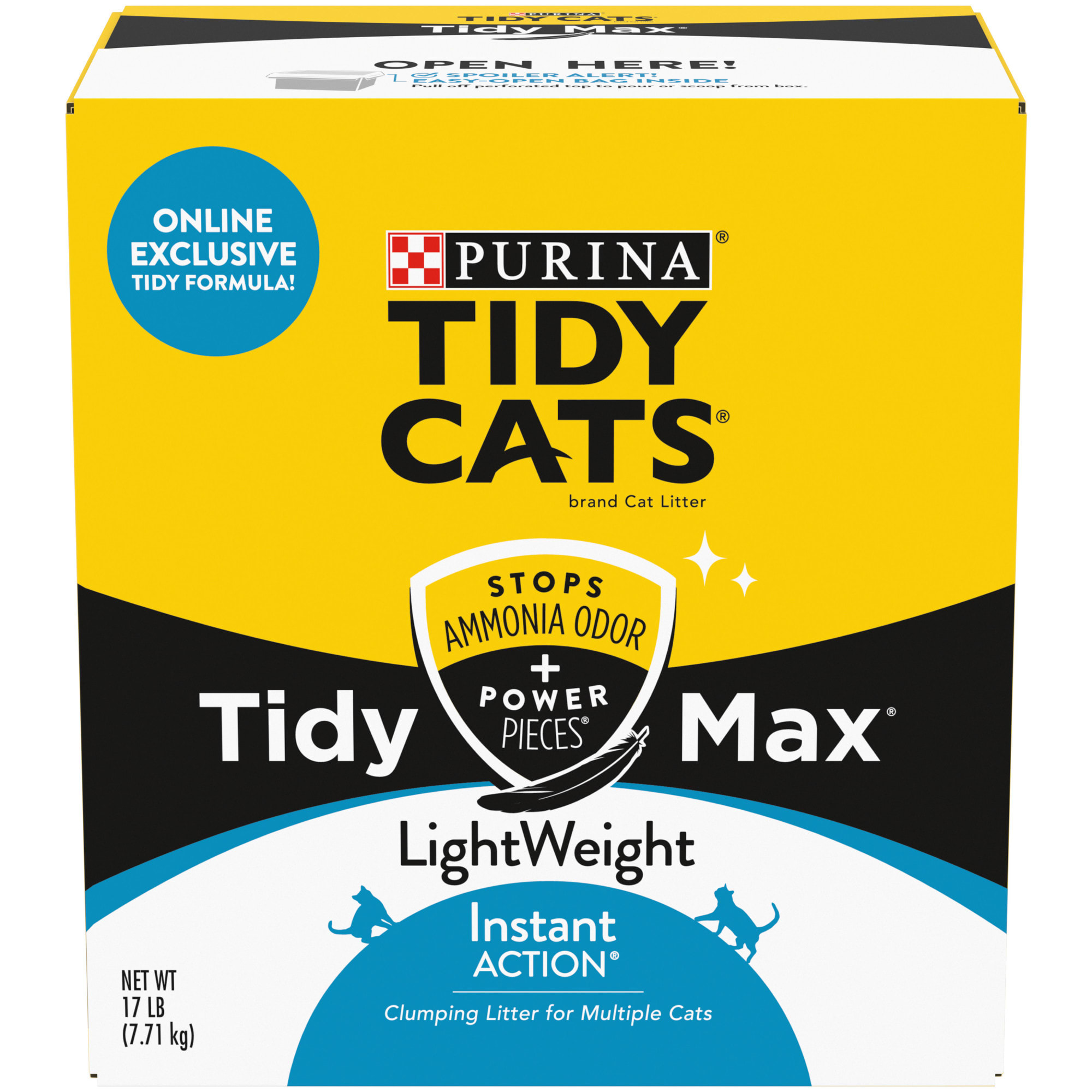 Tidy Cats Max LightWeight Clumping & Odor Control Cat Litter 17 lbs