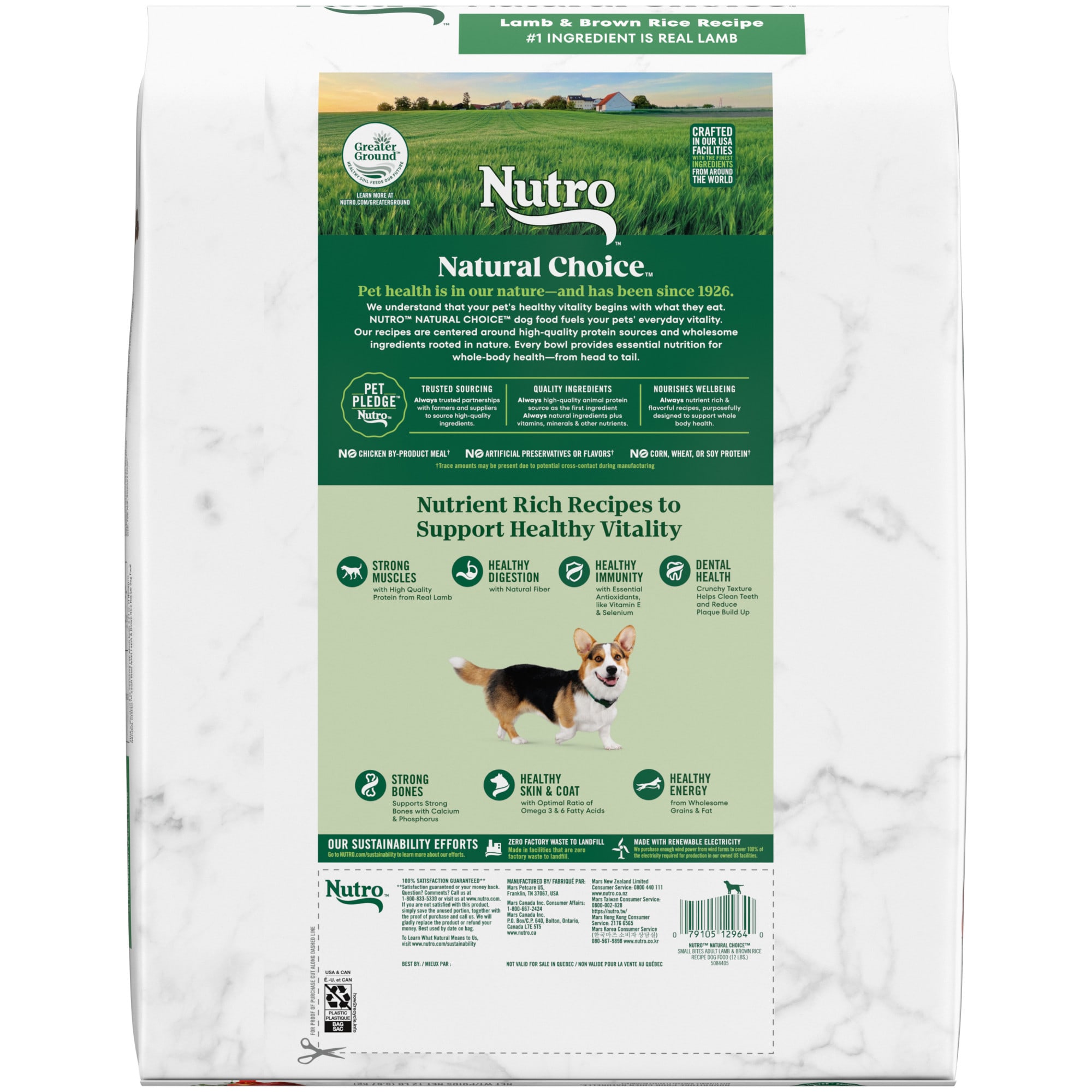 Nutro lamb and rice 2025 small bites 30 lbs