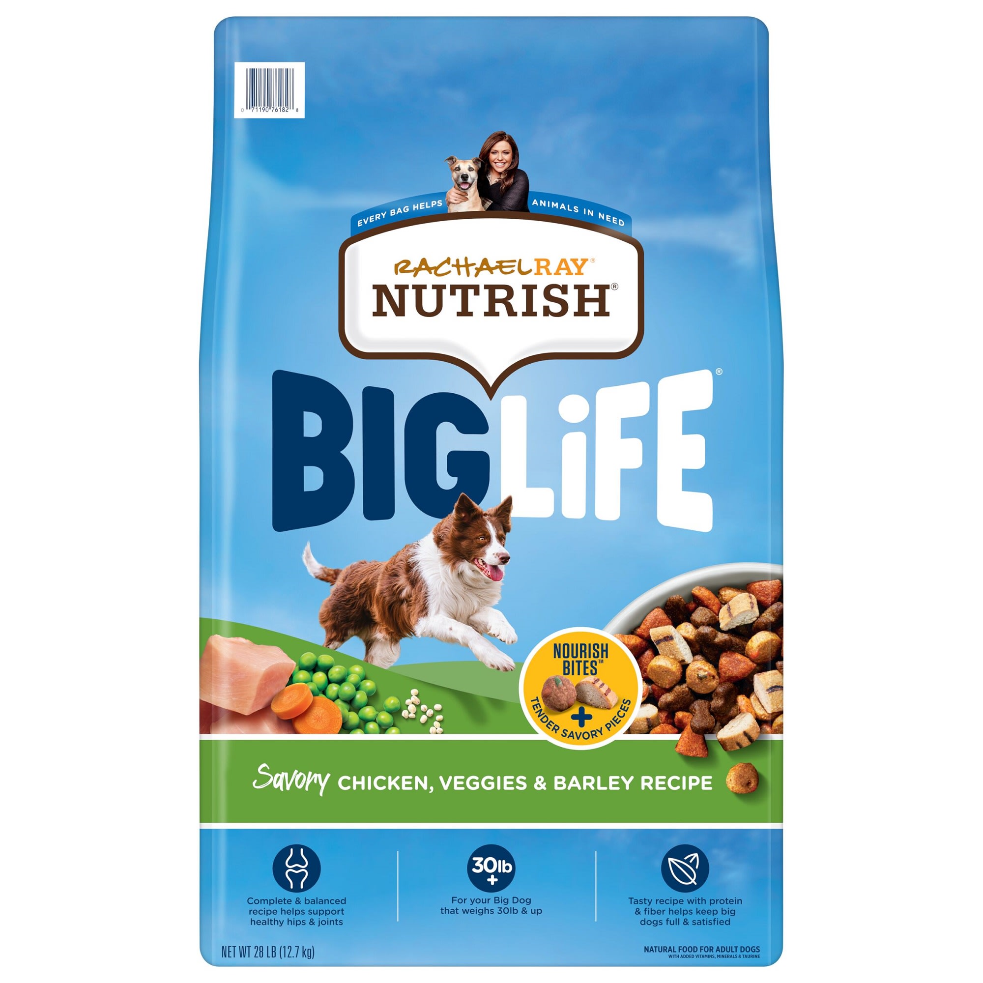 Rachael Ray Nutrish Big Life Savory Chicken Veggies Barley