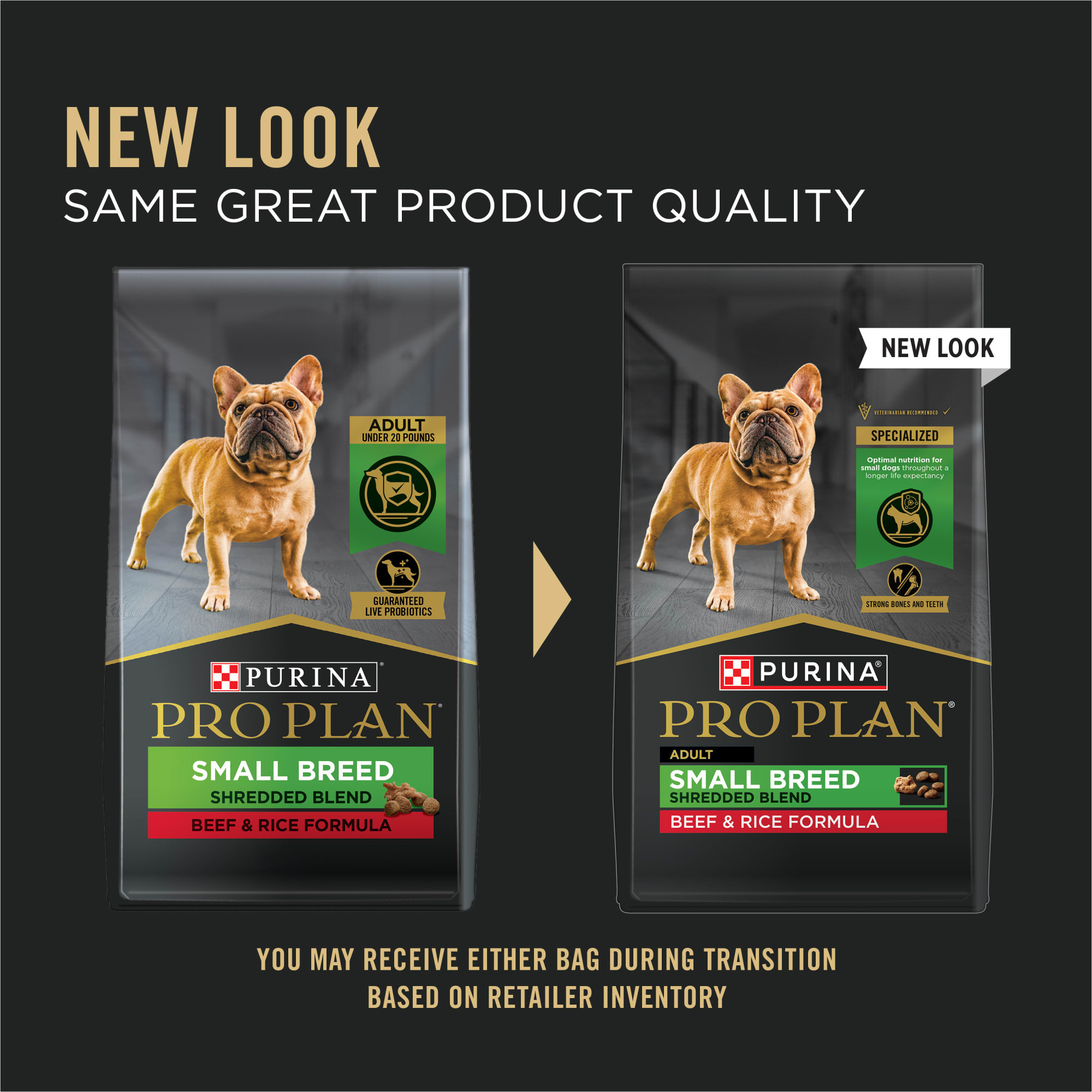 Purina Pro Plan Shredded Blend Beef and Rice Formula with