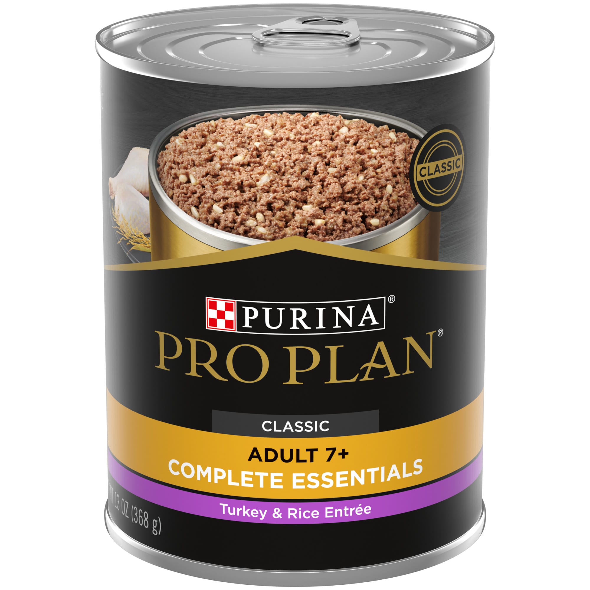 Purina Pro Plan Classic Adult 7+ Complete Essentials Rice Entree Wet Dog Food, 13 oz., Case of | Petco