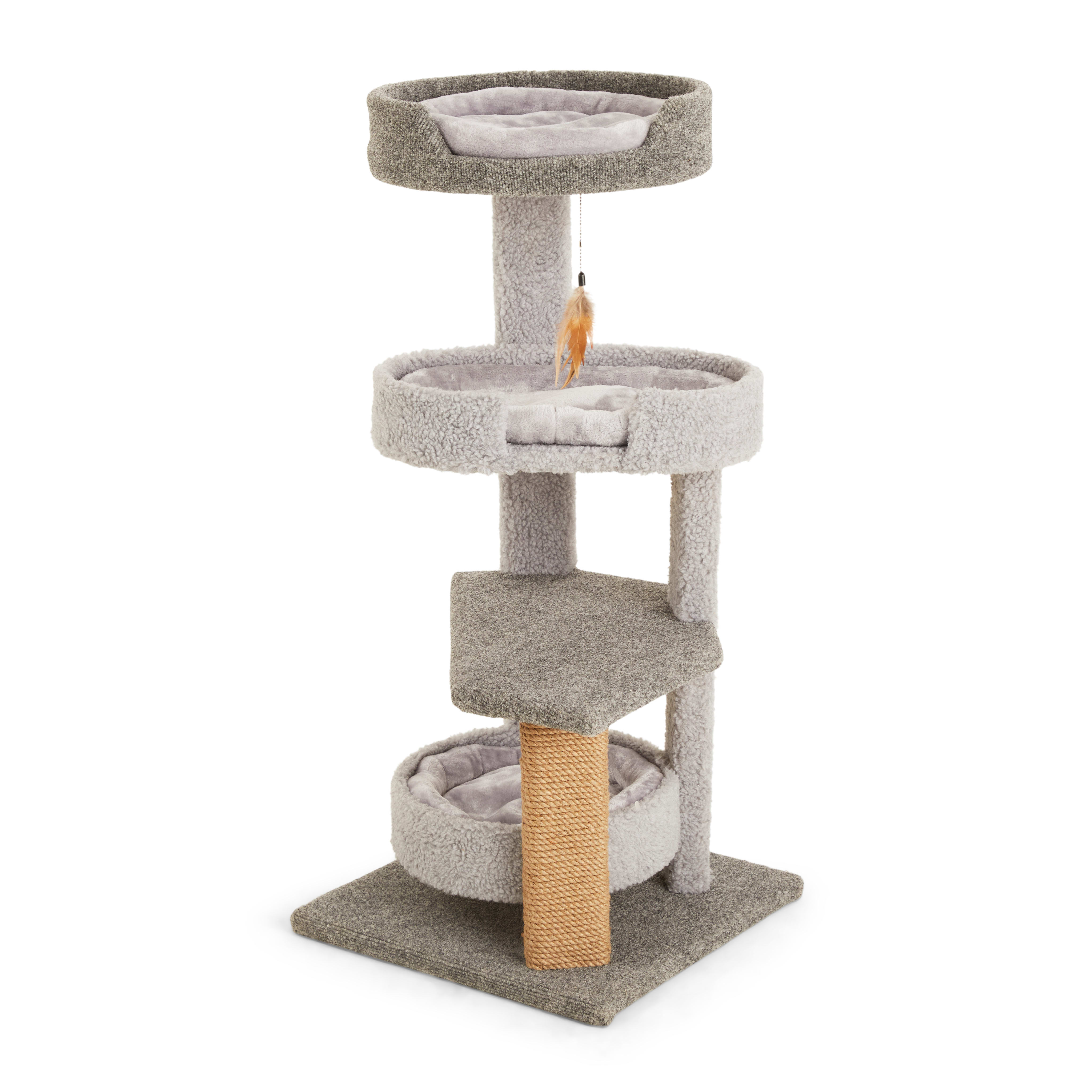 EveryYay Lookout Loft 4 Level Cat Tree Perch with Beds 43